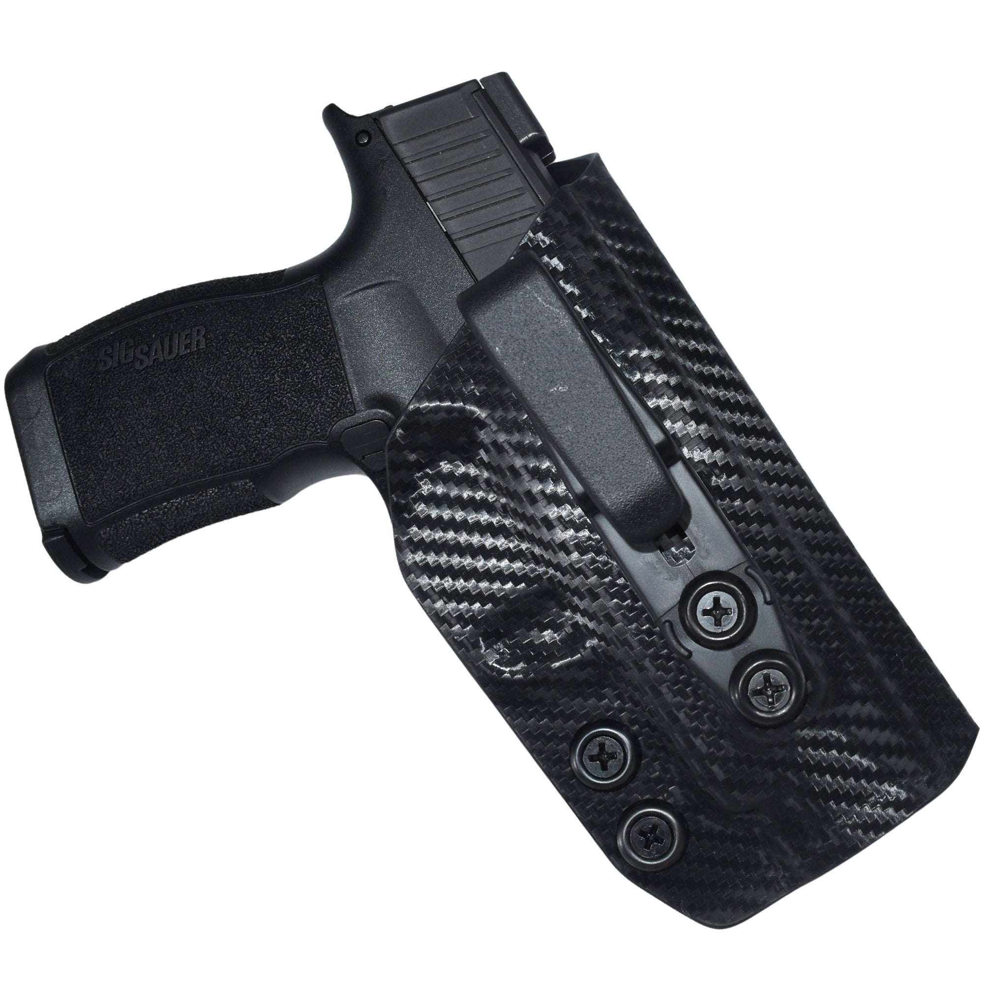 Handmade Carbon Fiber Kydex IWB Magazine Pouch – Fits Sig Sauer P365 Single Mag – Inside Waistband, Black