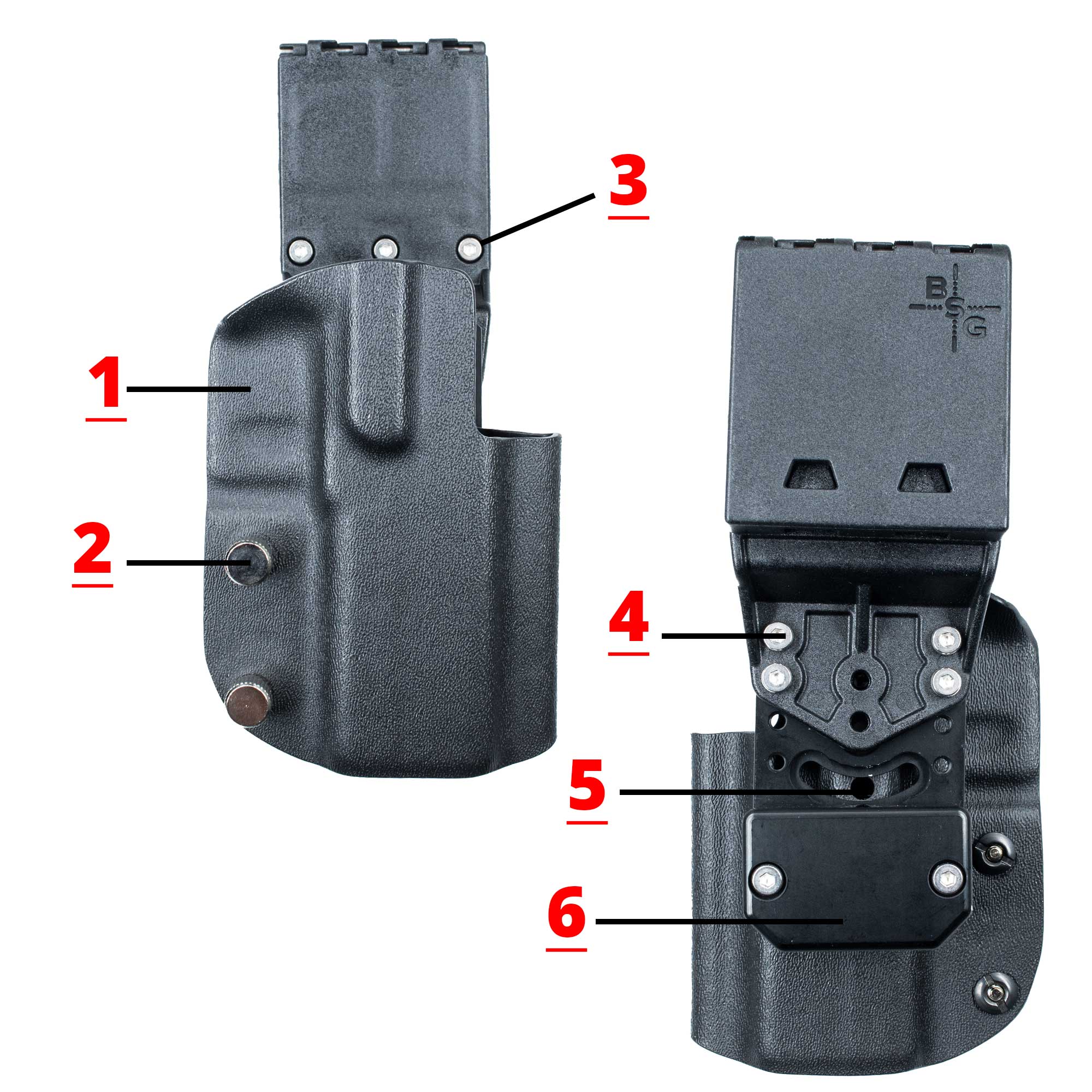 Pro Competition Holster Hardware Replacement Kits
