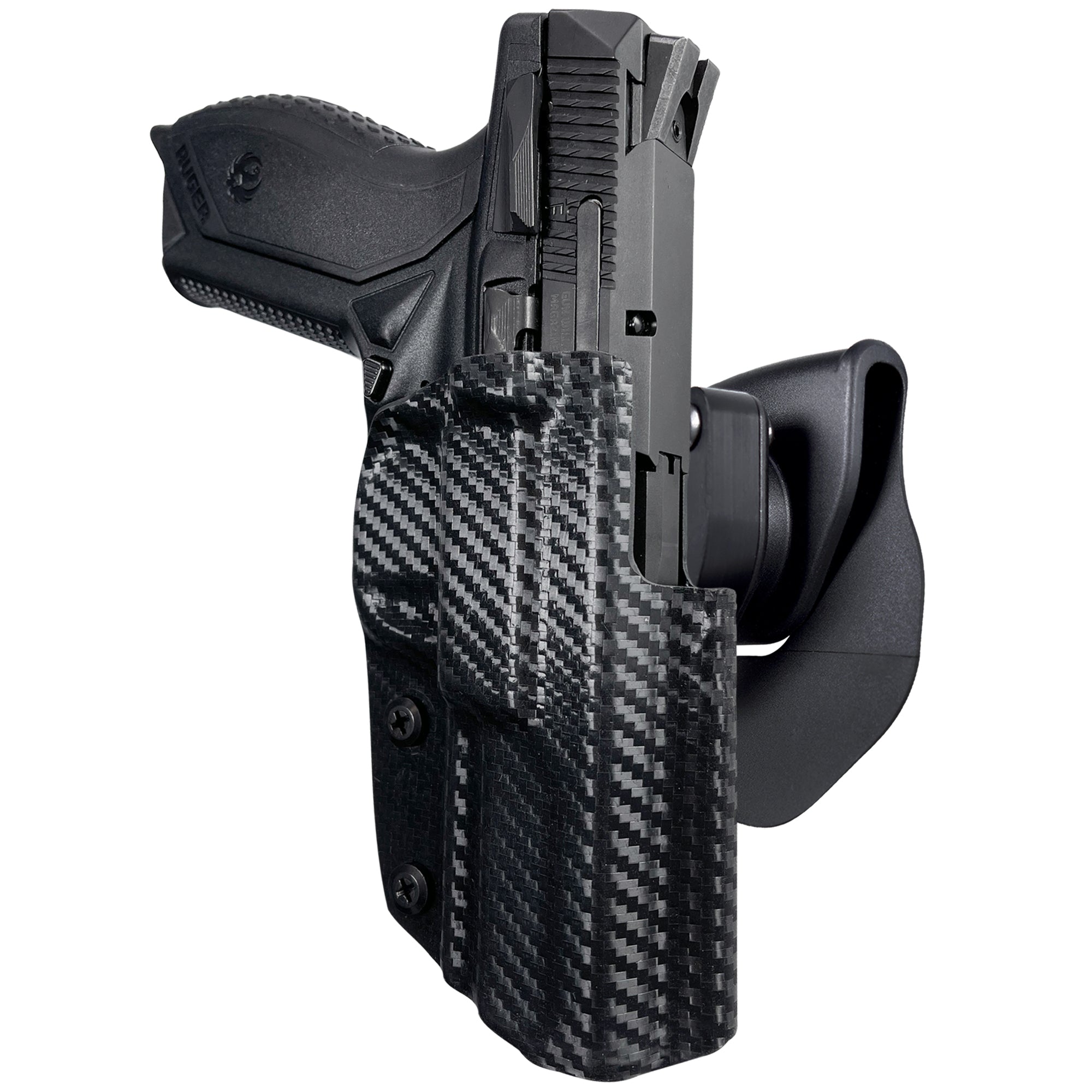 OWB Quick Release Paddle Holster in Carbon Fiber