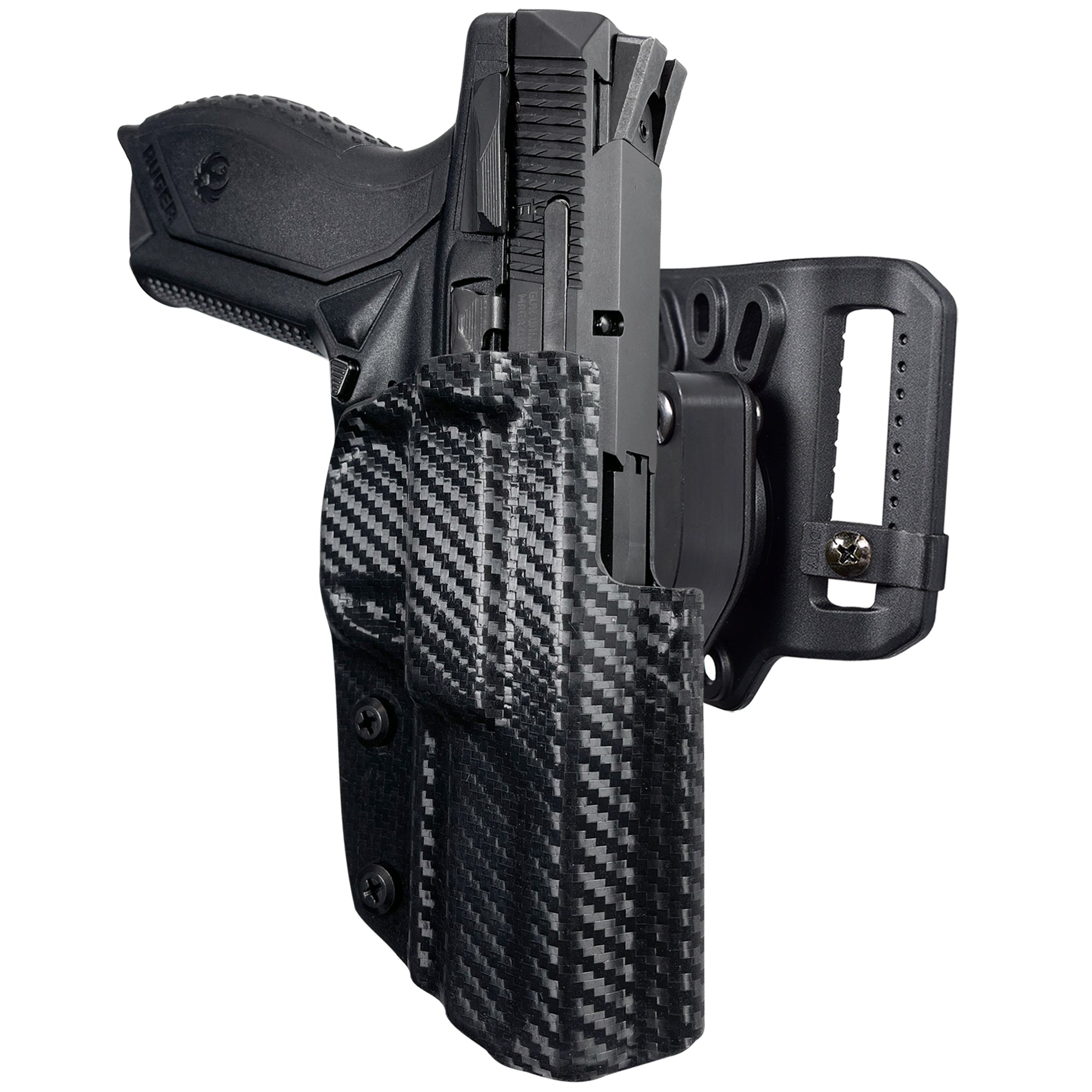 Quick Release Belt Loop Holster in Carbon Fiber