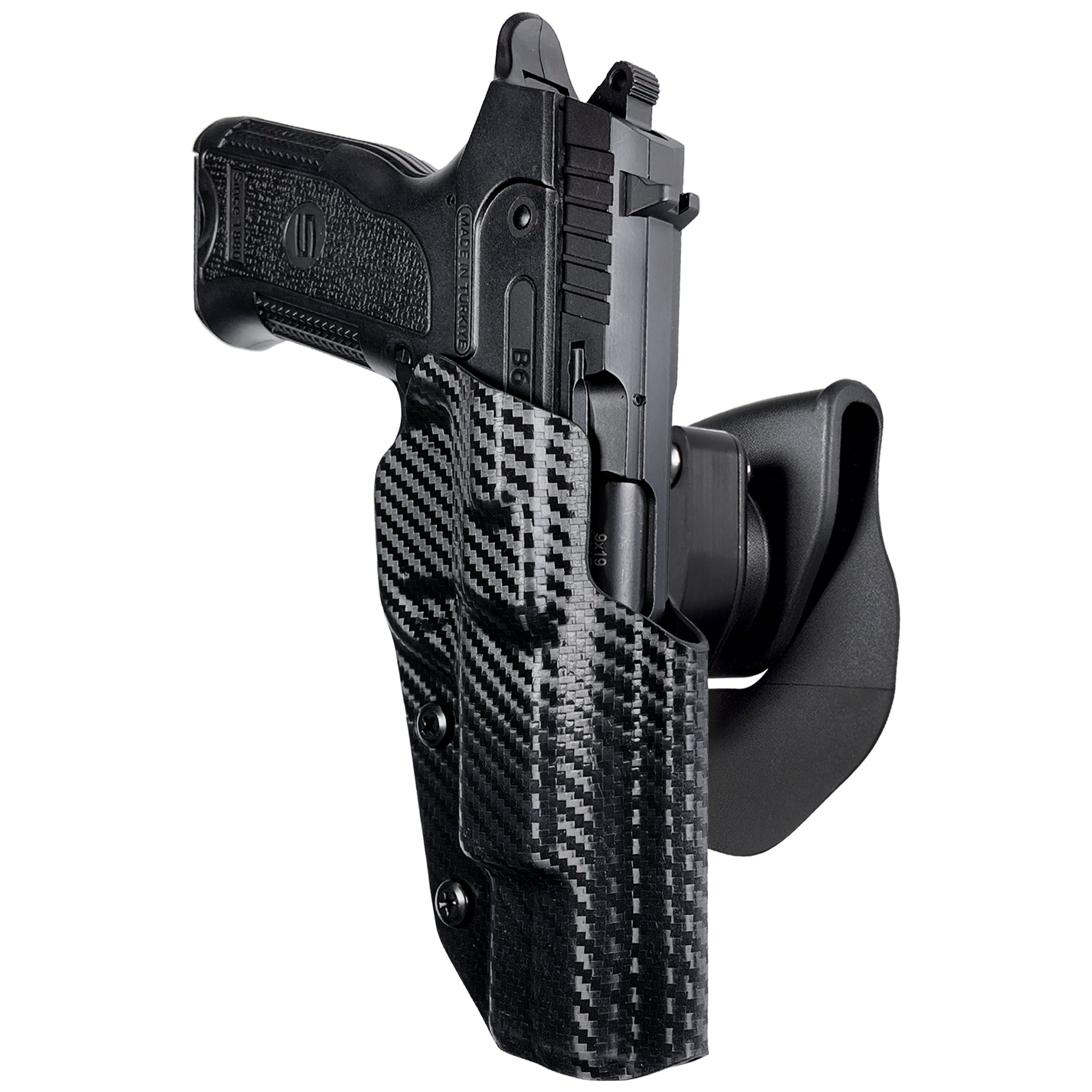 OWB Quick Release Paddle Holster in Carbon Fiber