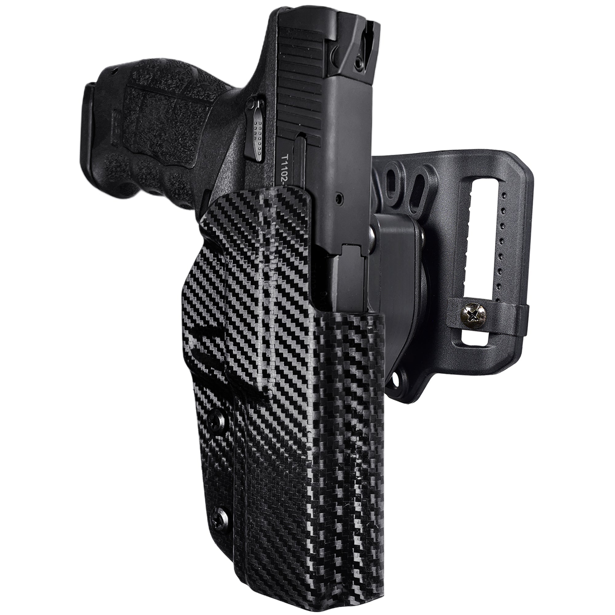 Quick Release Belt Loop Holster in Carbon Fiber