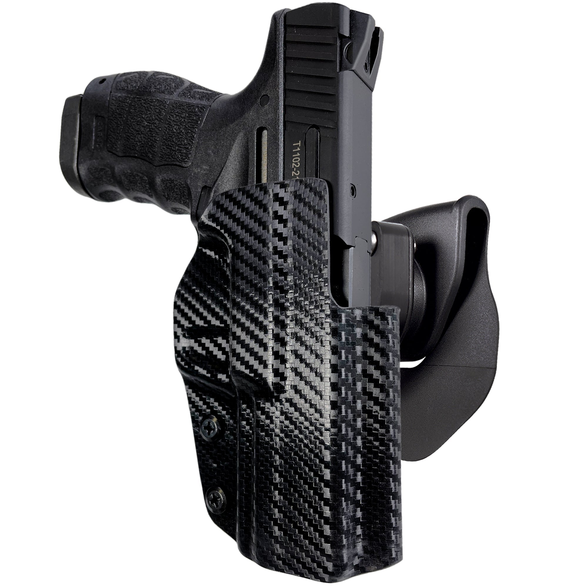 OWB Quick Release Paddle Holster in Carbon Fiber