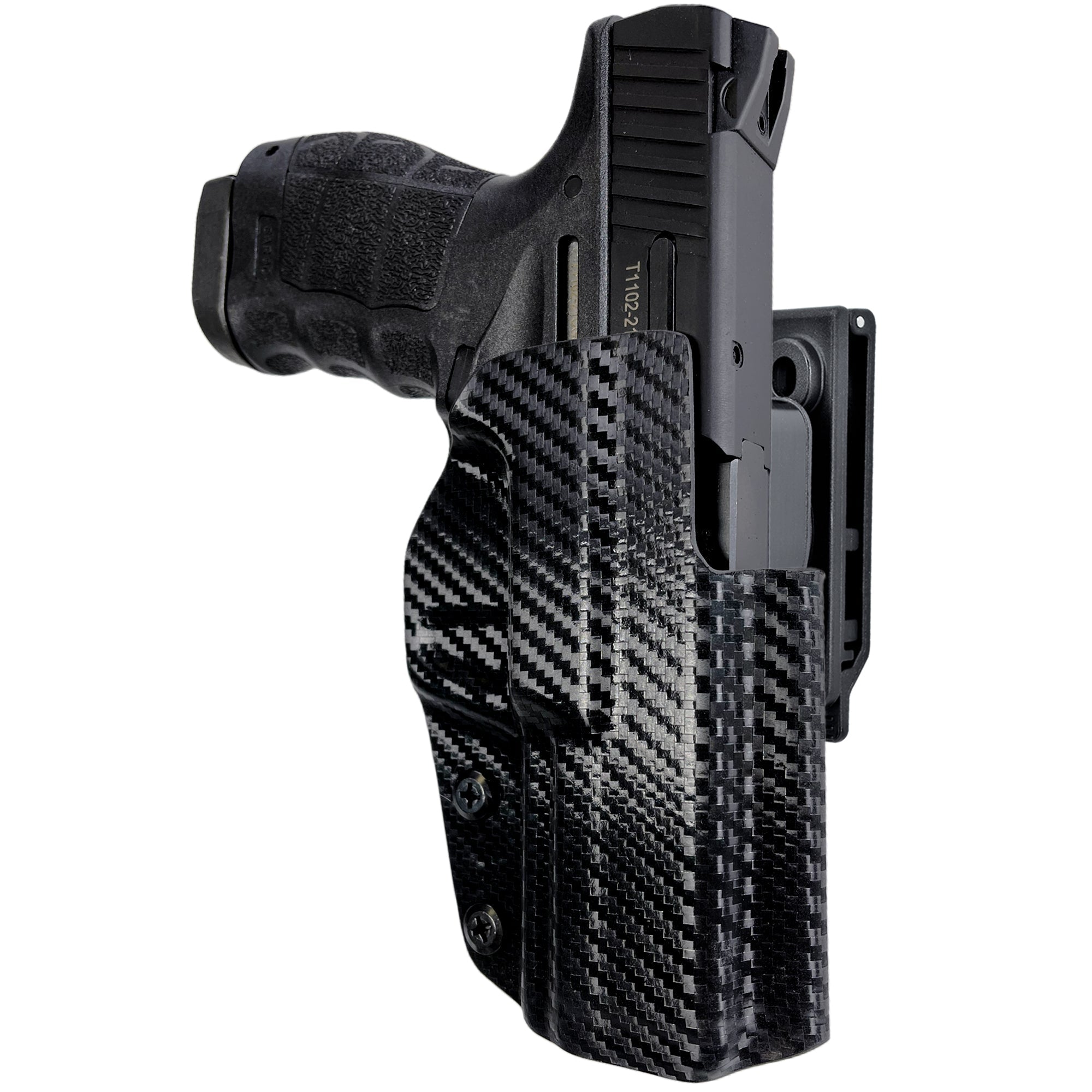 OWB Quick Release IDPA Holster in Carbon Fiber