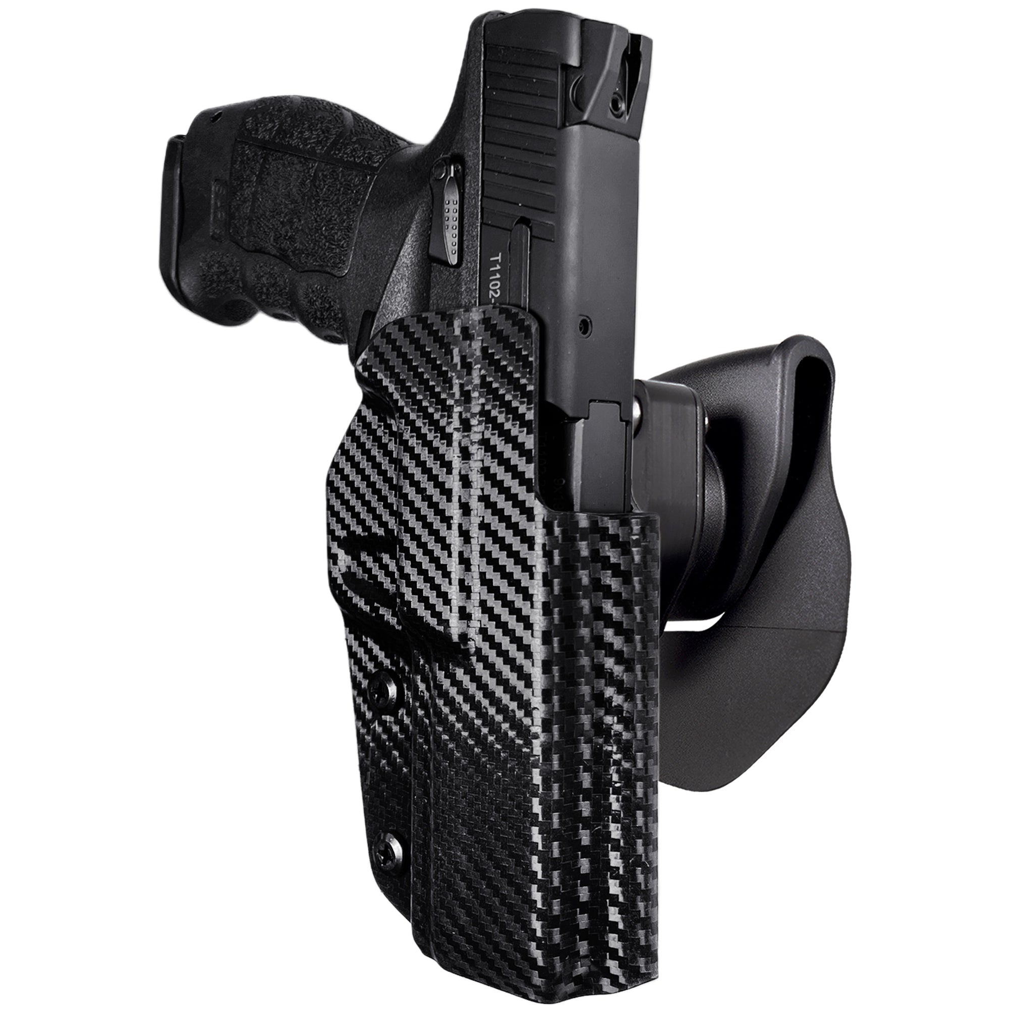 OWB Quick Release Paddle Holster in Carbon Fiber