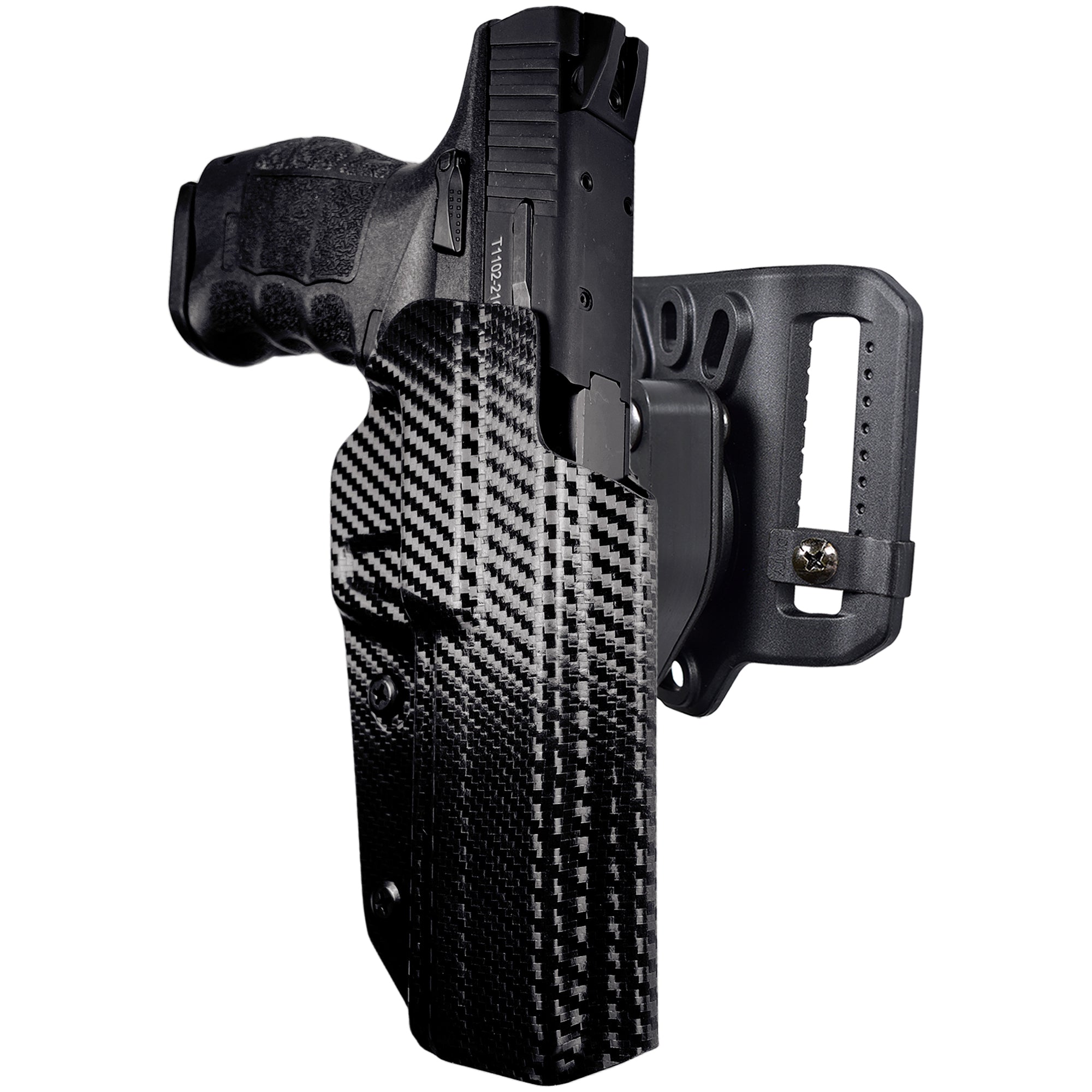 Quick Release Belt Loop Holster in Carbon Fiber