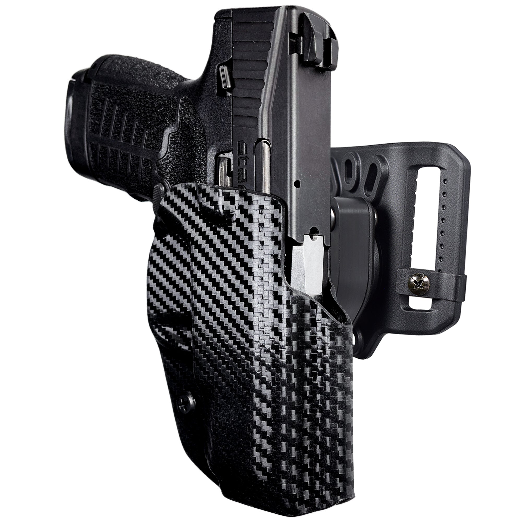 Quick Release Belt Loop Holster in Carbon Fiber