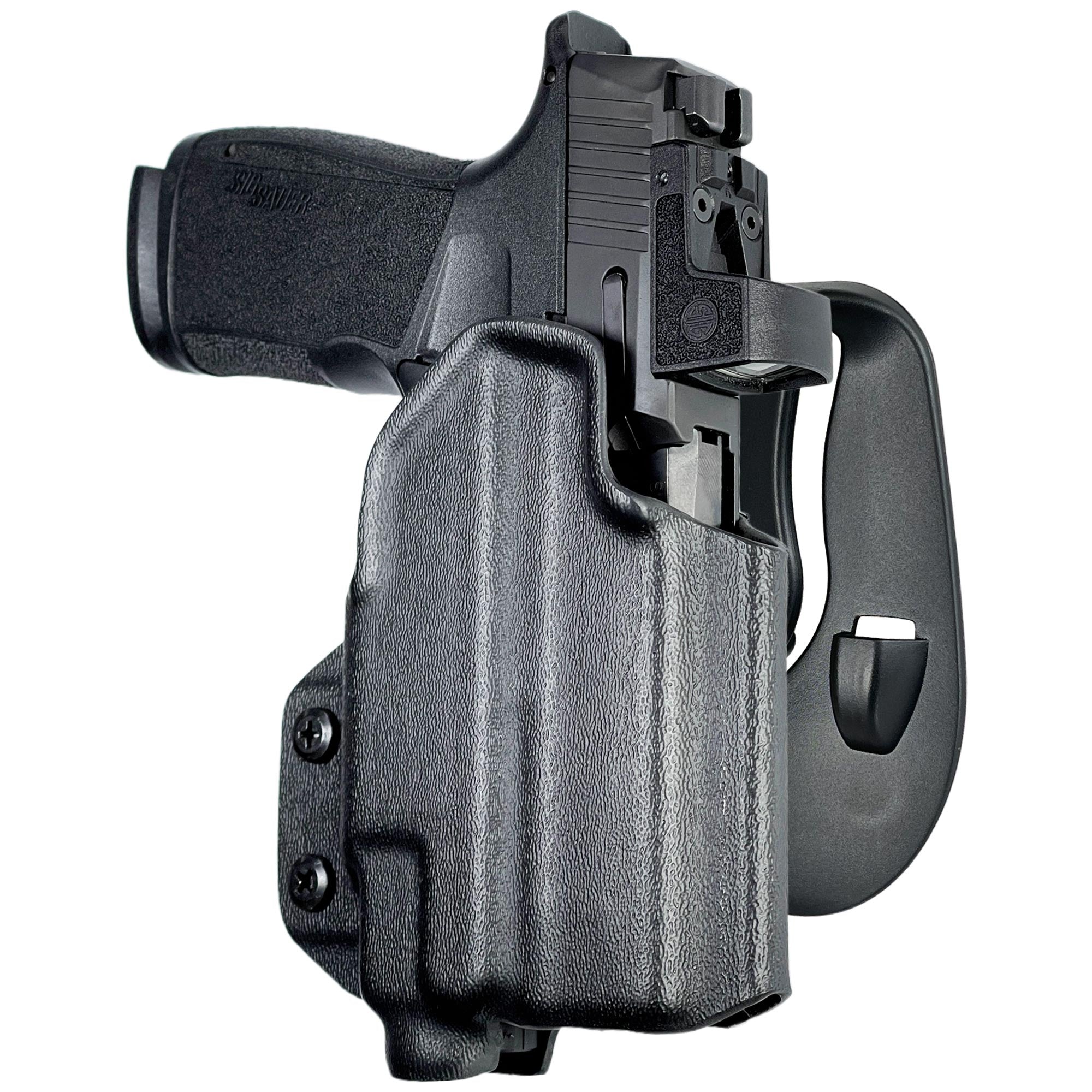 Sig Sauer P365 X-MACRO w/ Streamlight TLR-7A, TLR-8AG OWB Paddle Holster
