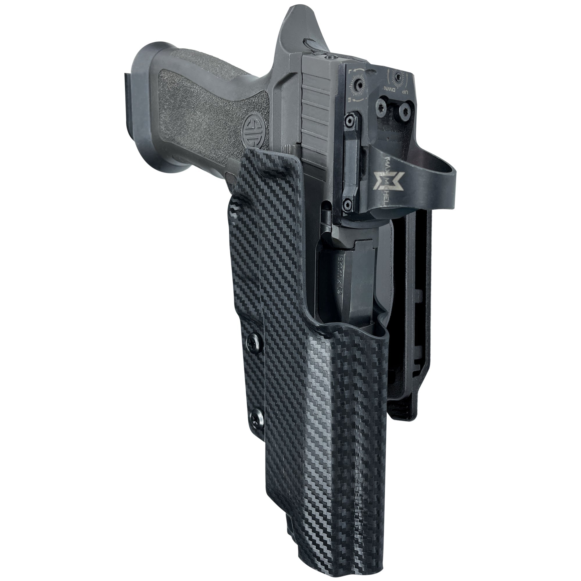OWB Quick Release IDPA Holster in Carbon Fiber