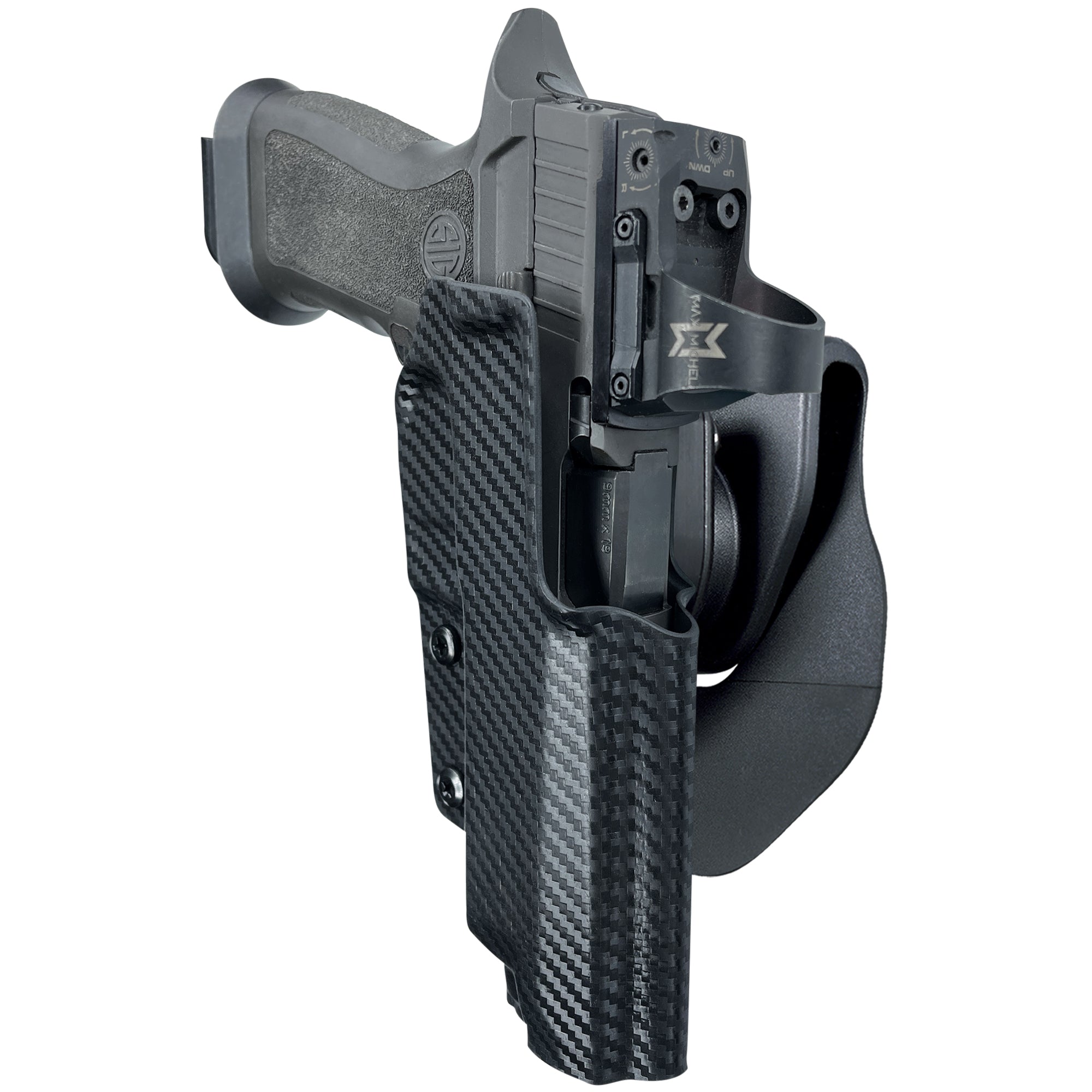OWB Quick Release Paddle Holster in Carbon Fiber