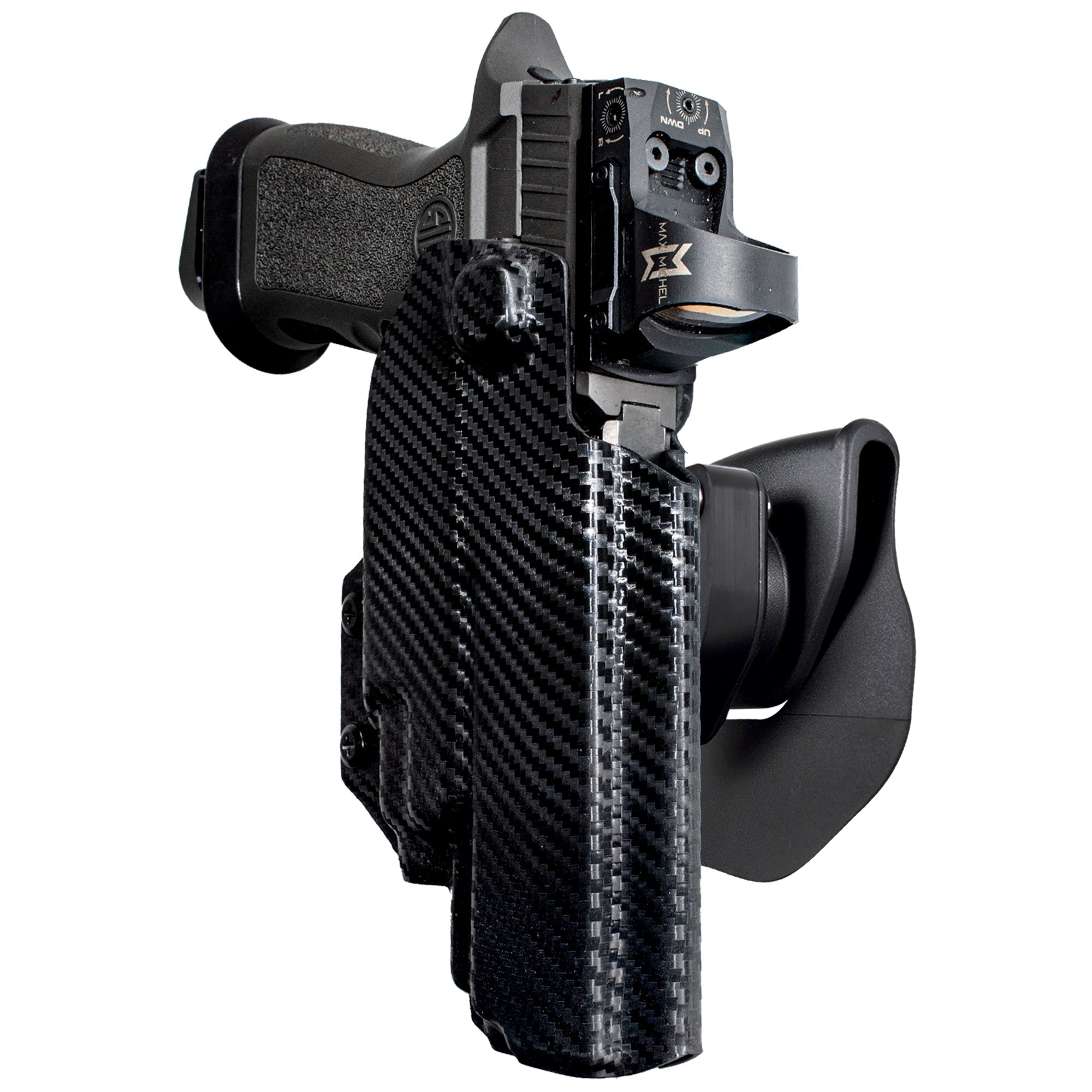 OWB Quick Release Paddle Holster in Carbon Fiber
