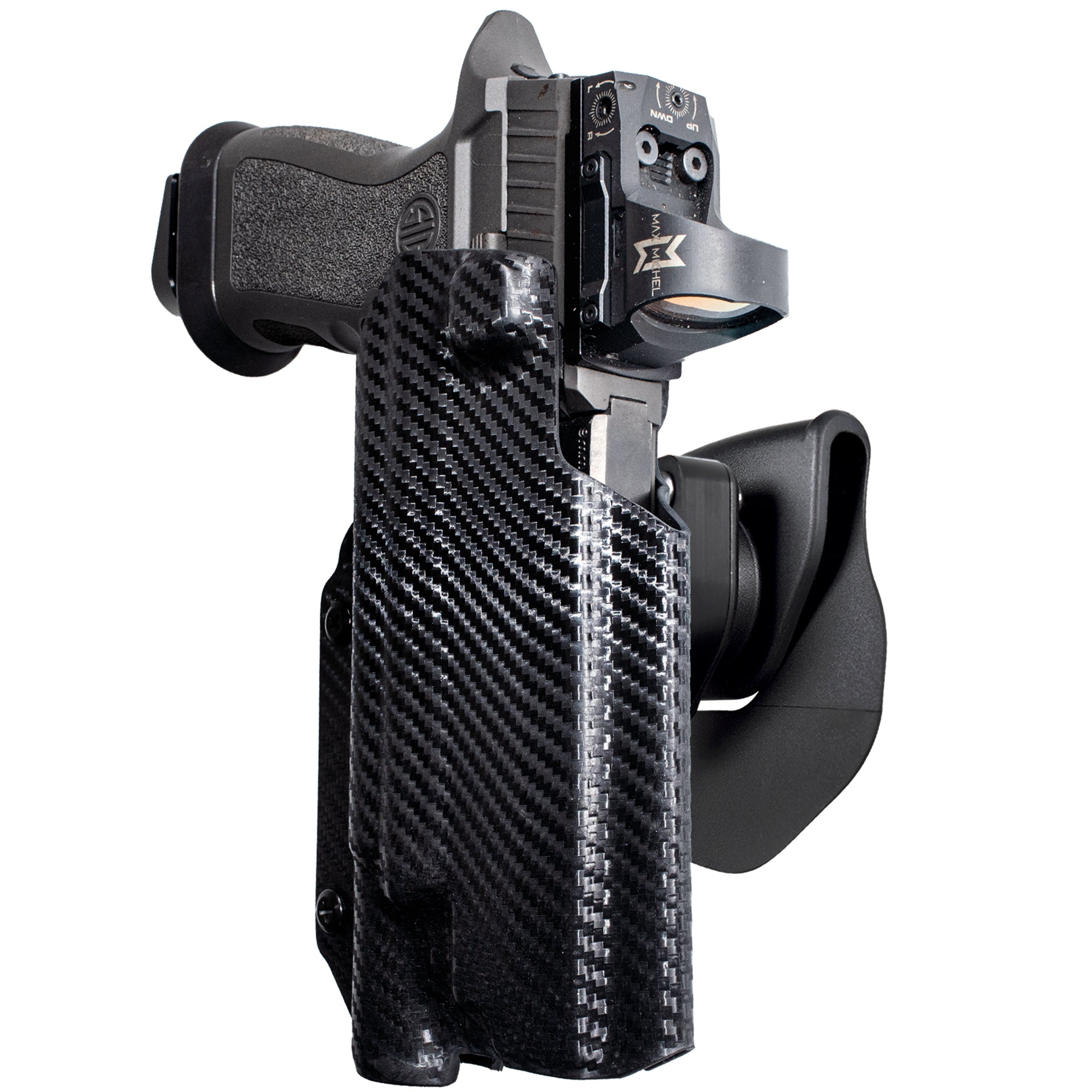 OWB Quick Release Paddle Holster in Carbon Fiber