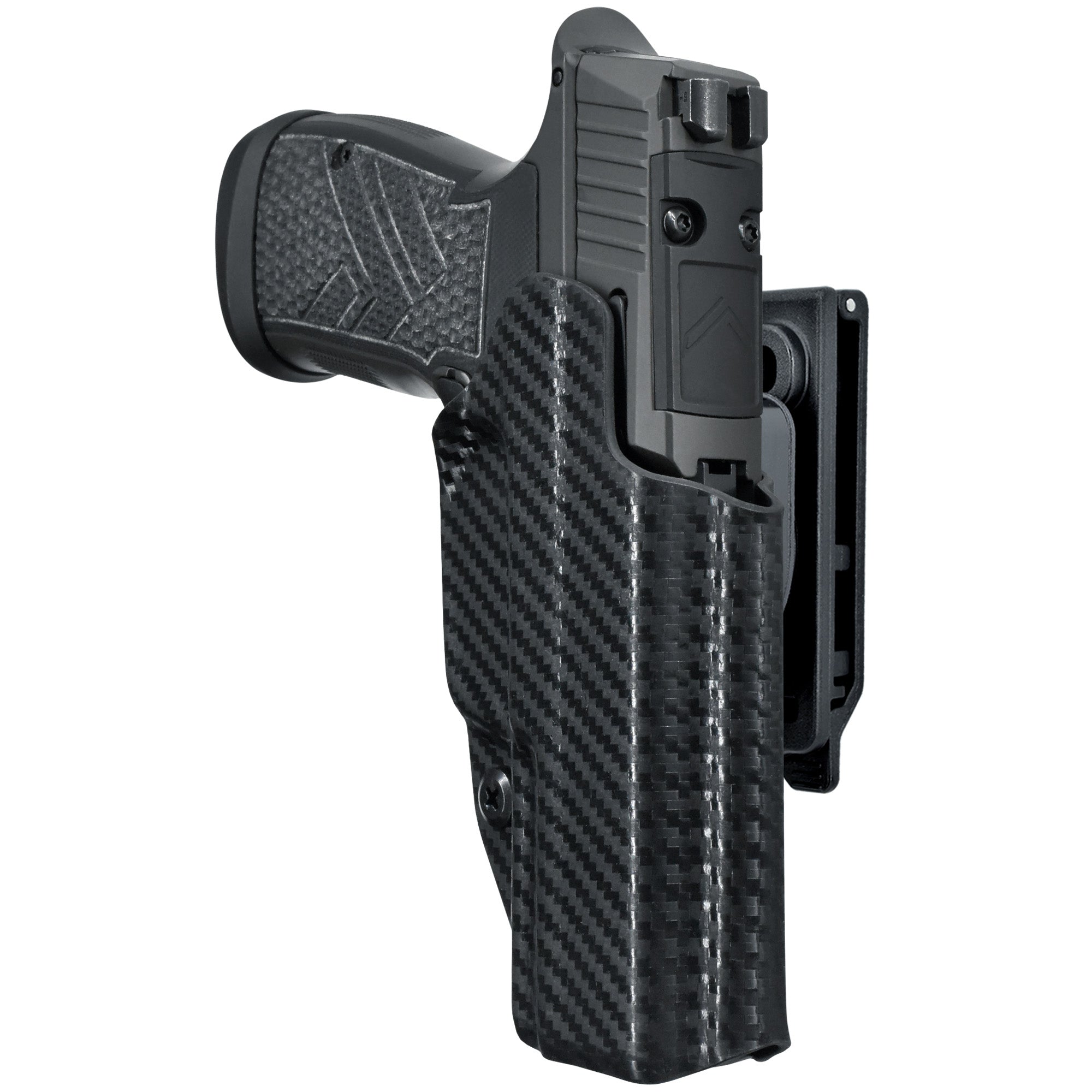 OWB Quick Release IDPA Holster in Carbon Fiber