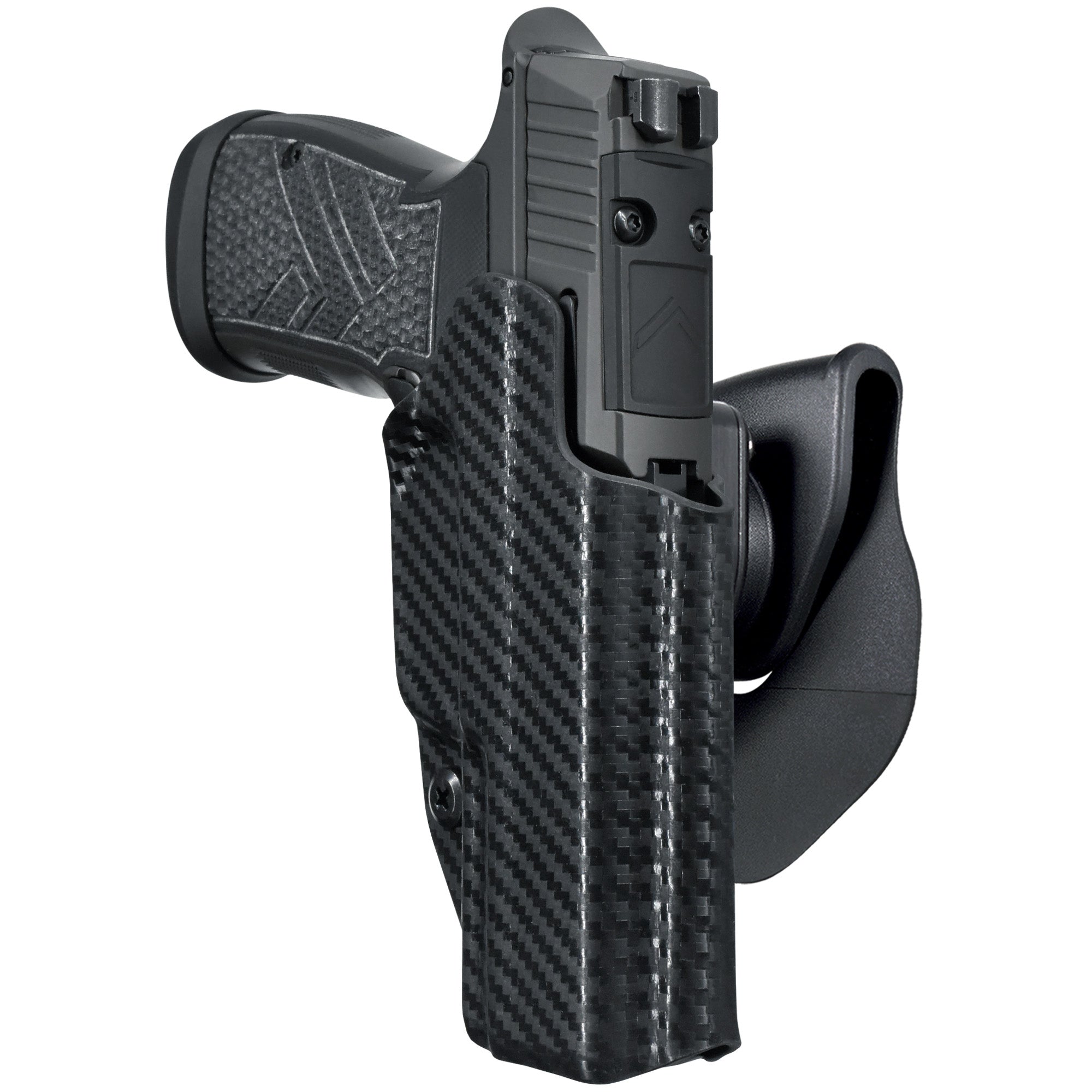 OWB Quick Release Paddle Holster in Carbon Fiber