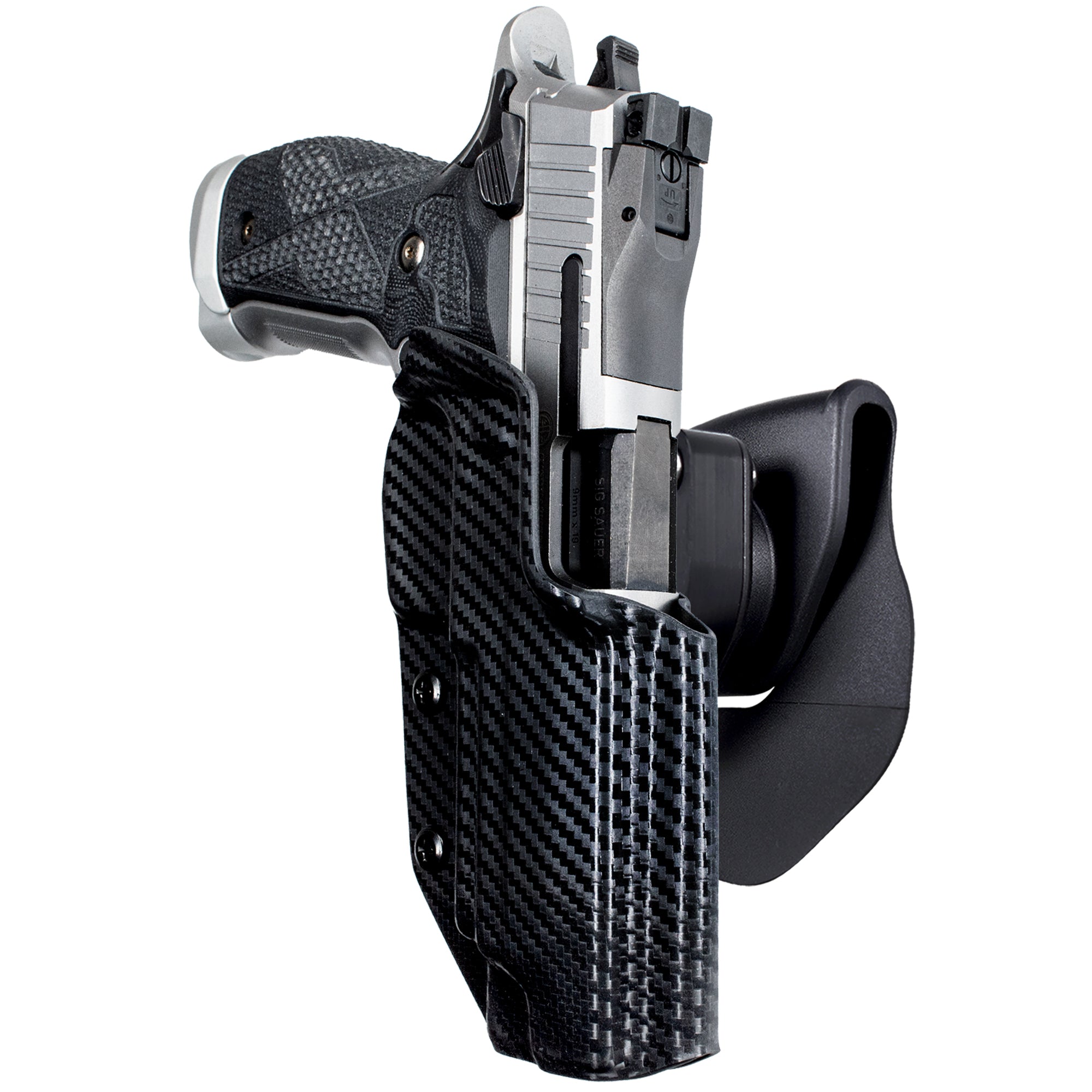 OWB Quick Release Paddle Holster in Carbon Fiber