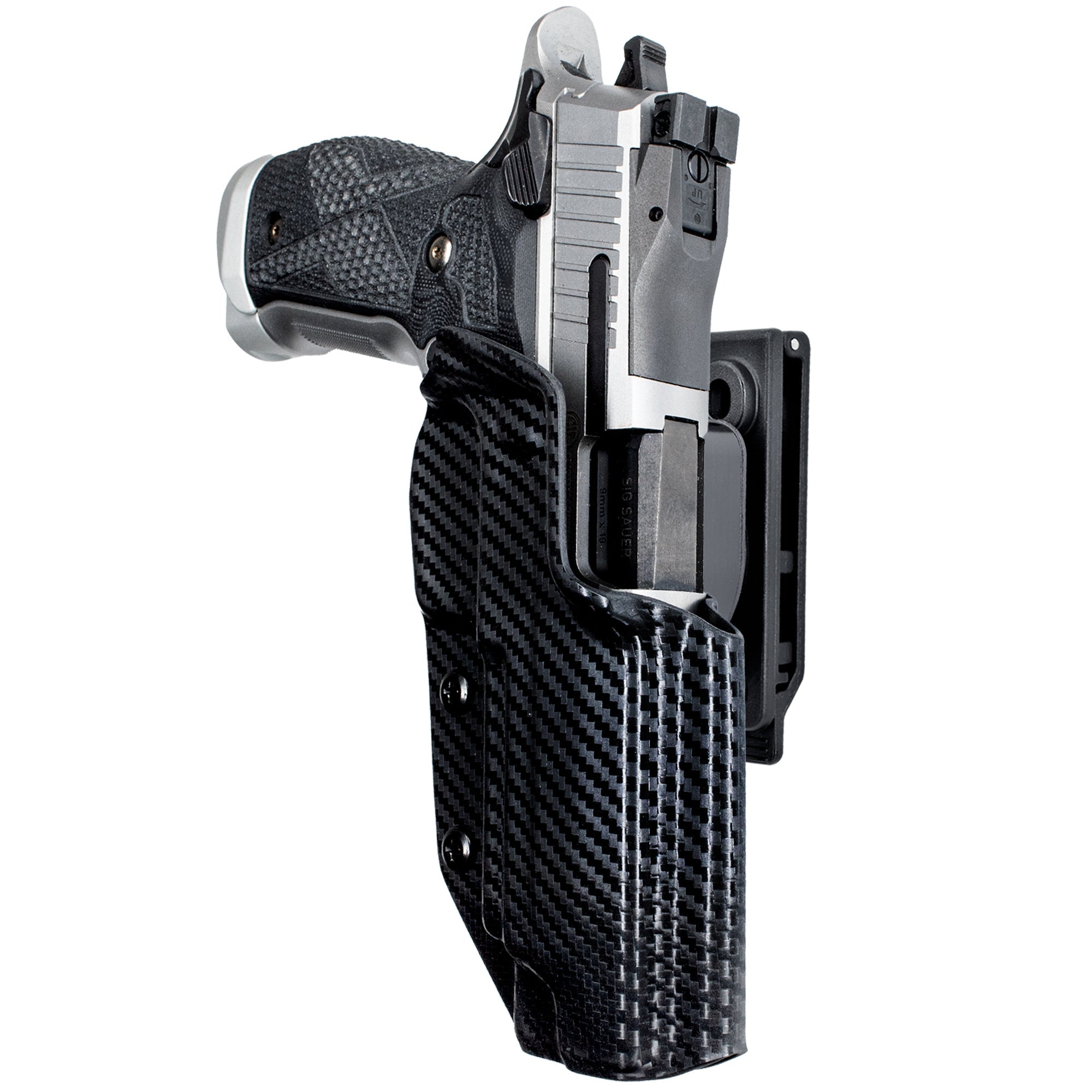 OWB Quick Release IDPA Holster in Carbon Fiber