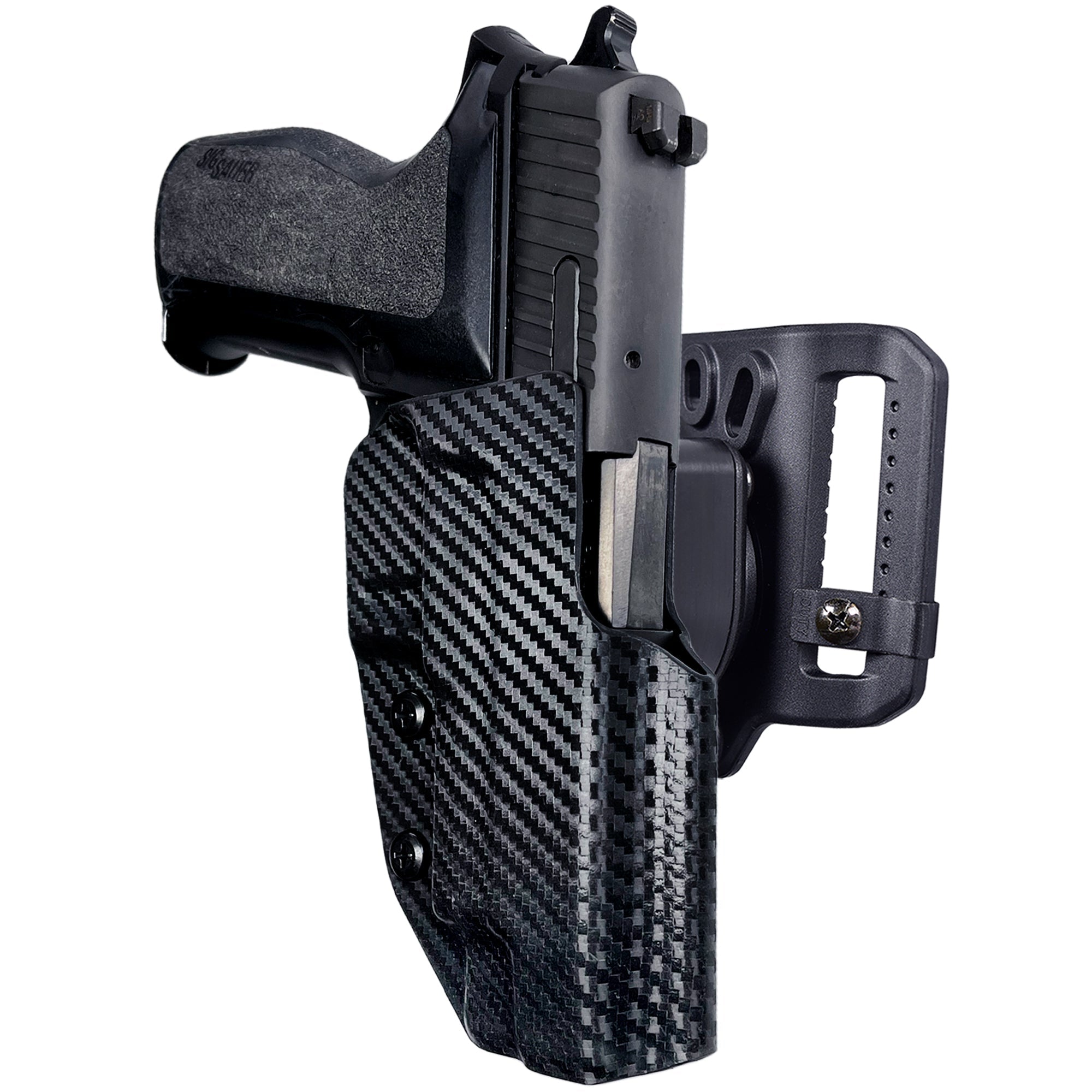Quick Release Belt Loop Holster in Carbon Fiber