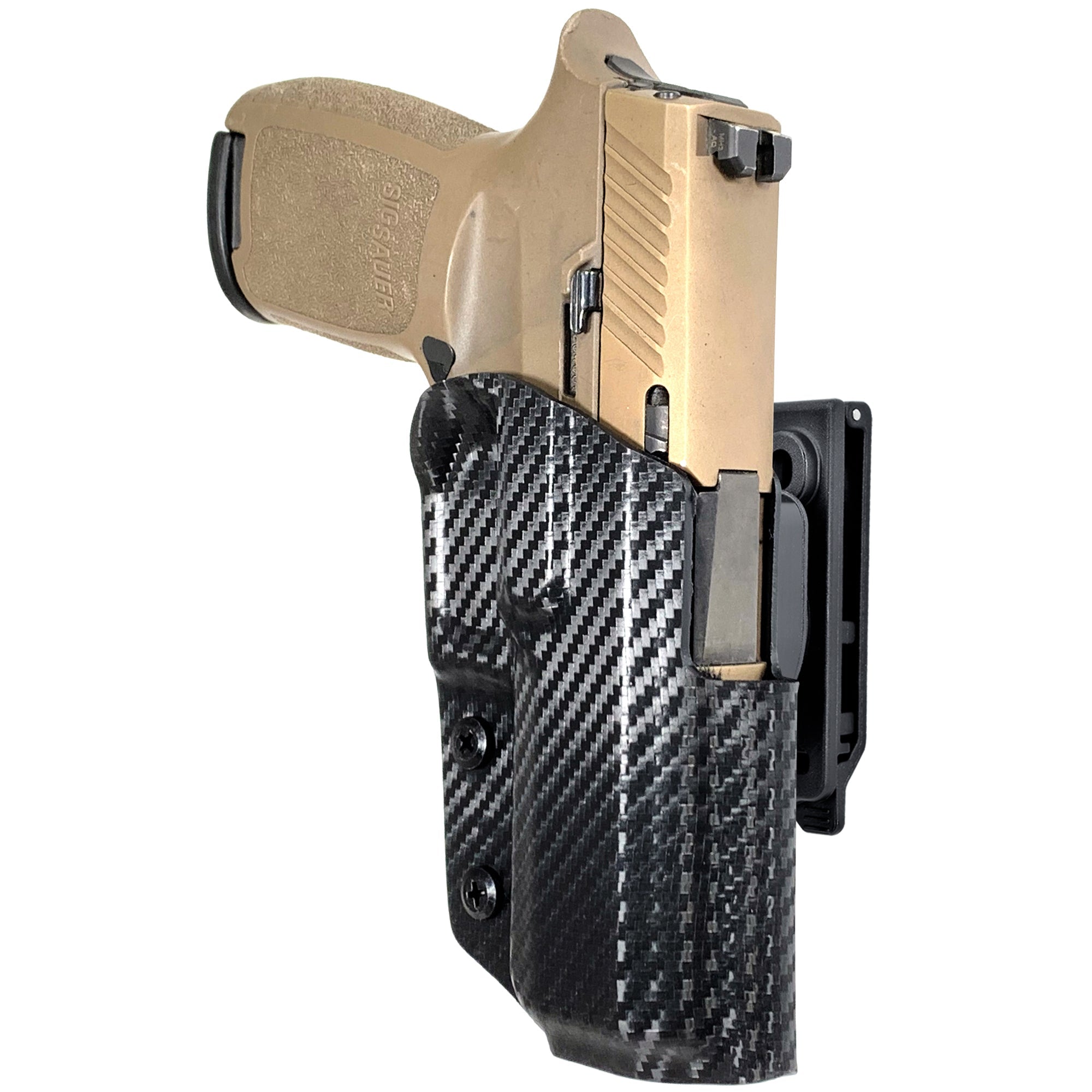 OWB Quick Release IDPA Holster in Carbon Fiber