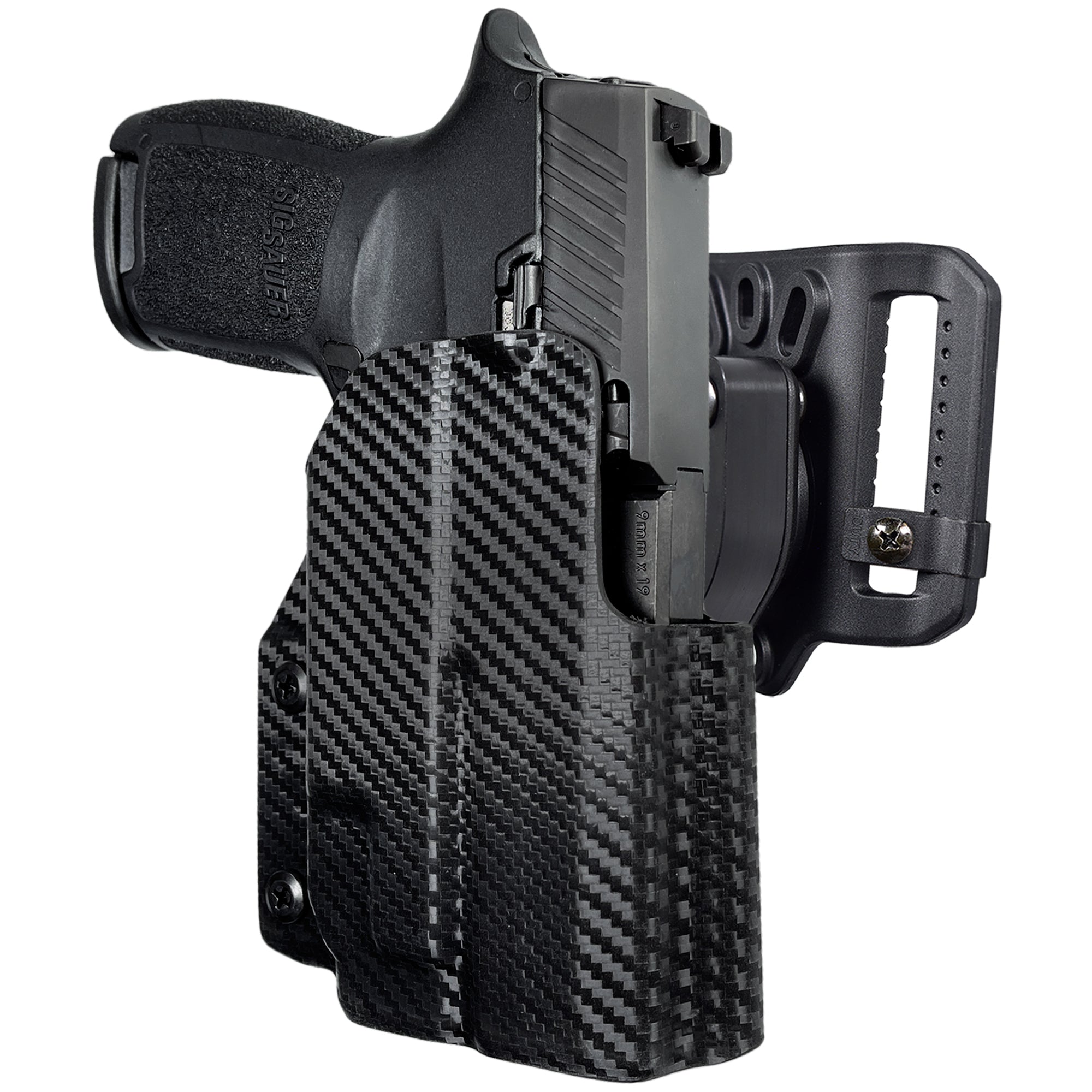 Quick Release Belt Loop Holster in Carbon Fiber