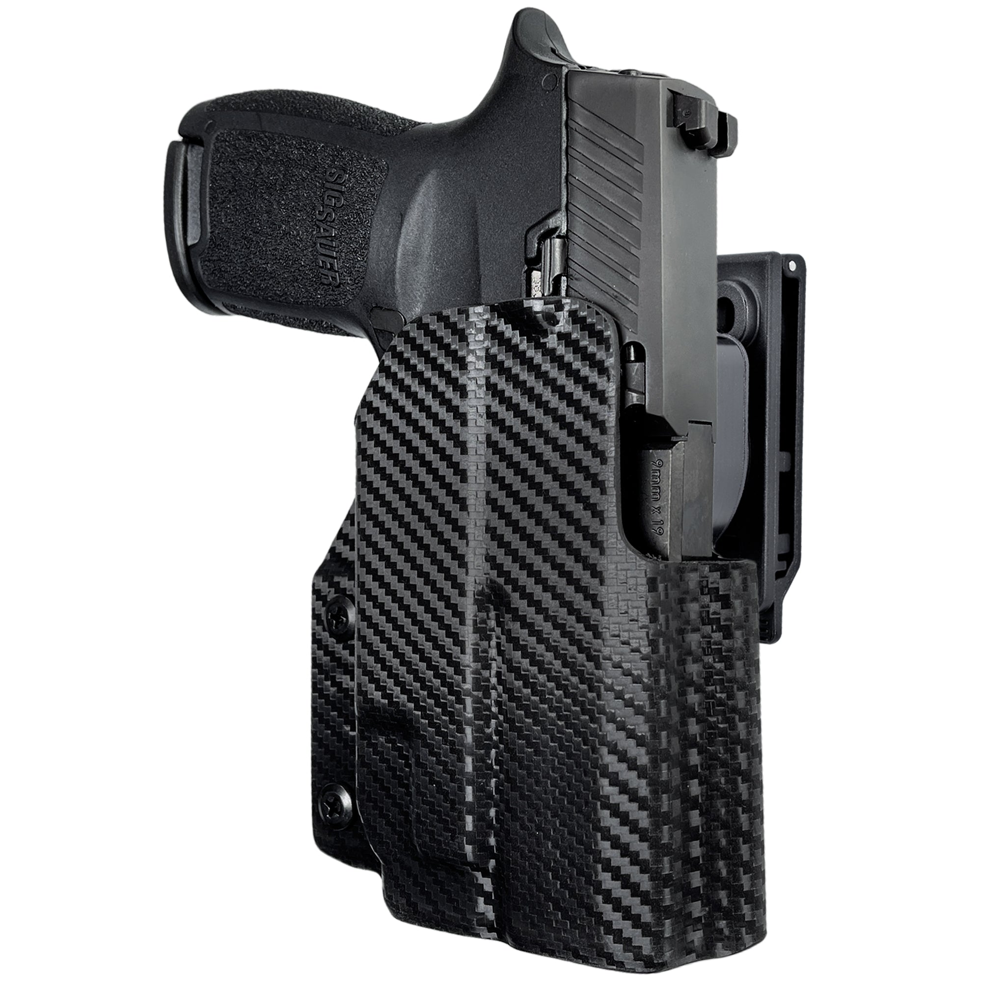 OWB Quick Release IDPA Holster in Carbon Fiber