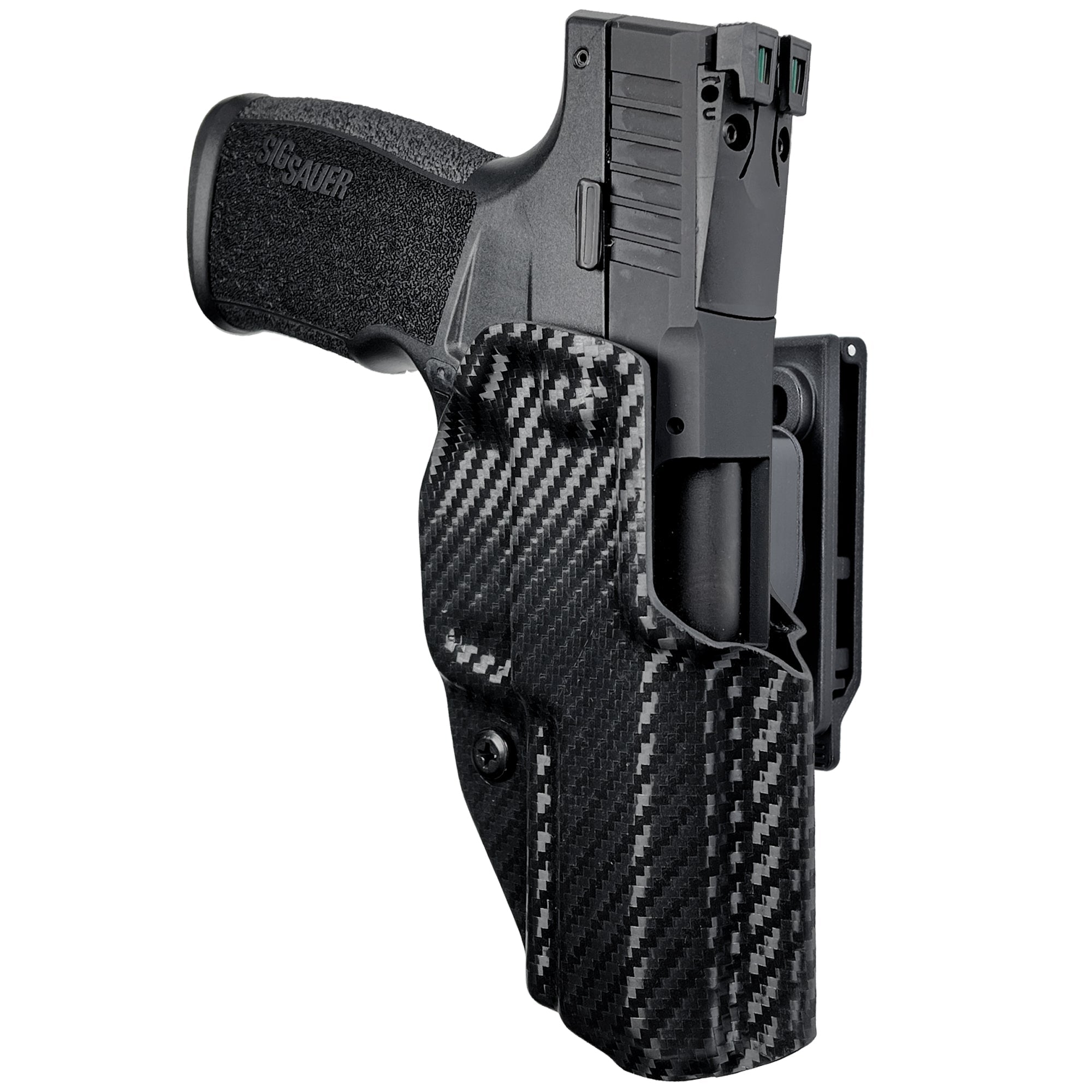 OWB Quick Release IDPA Holster in Carbon Fiber