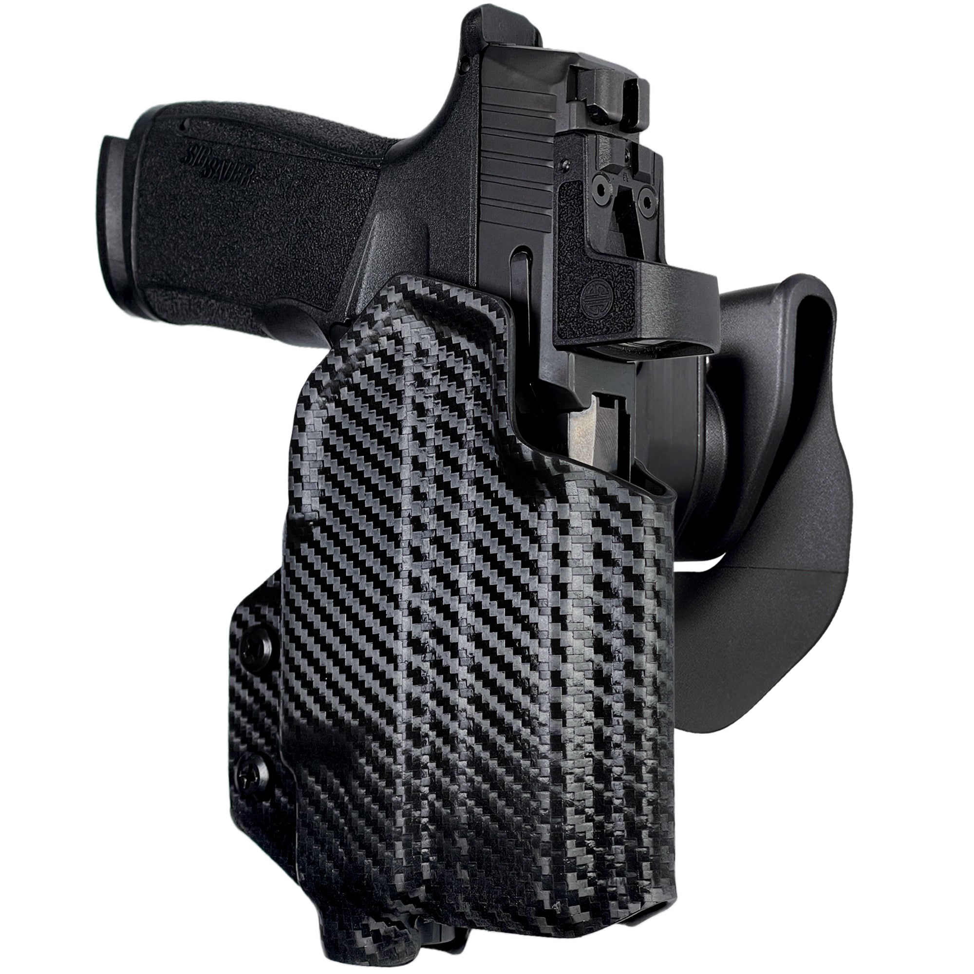 OWB Quick Release Paddle Holster in Carbon Fiber