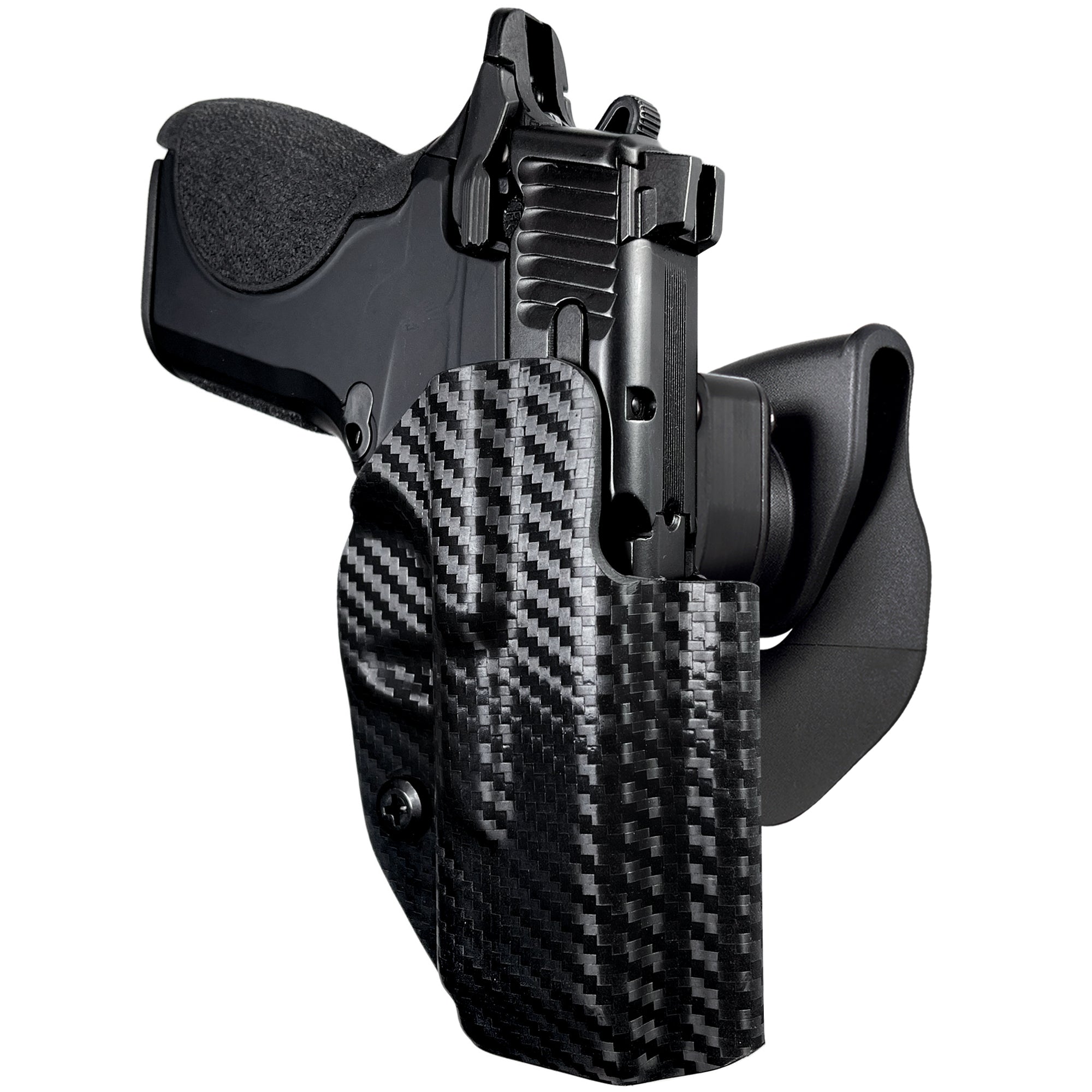 OWB Quick Release Paddle Holster in Carbon Fiber