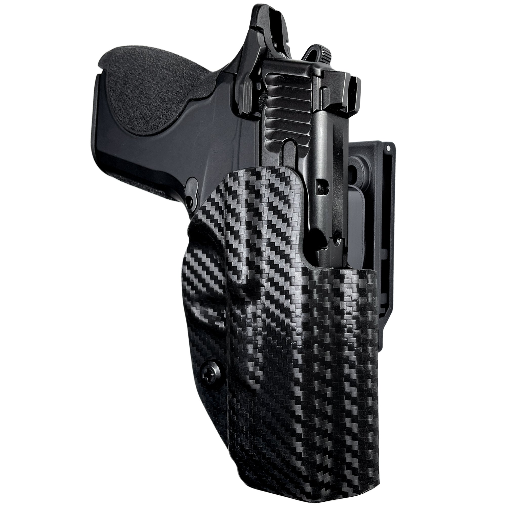 OWB Quick Release IDPA Holster in Carbon Fiber
