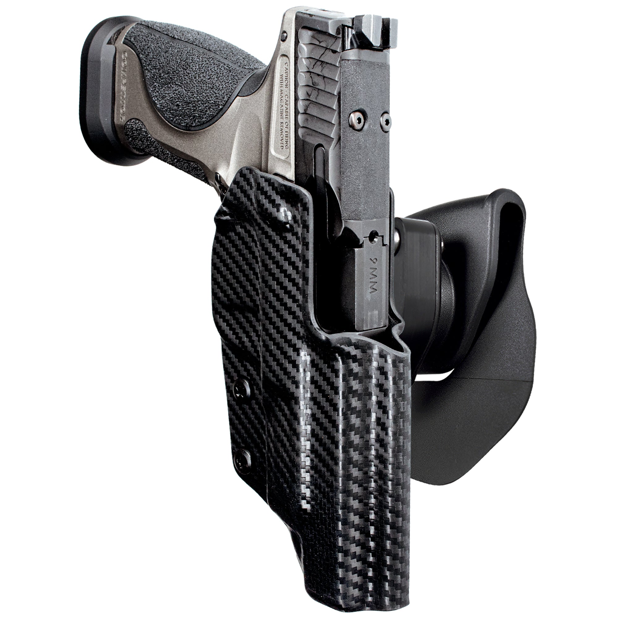 OWB Quick Release Paddle Holster in Carbon Fiber
