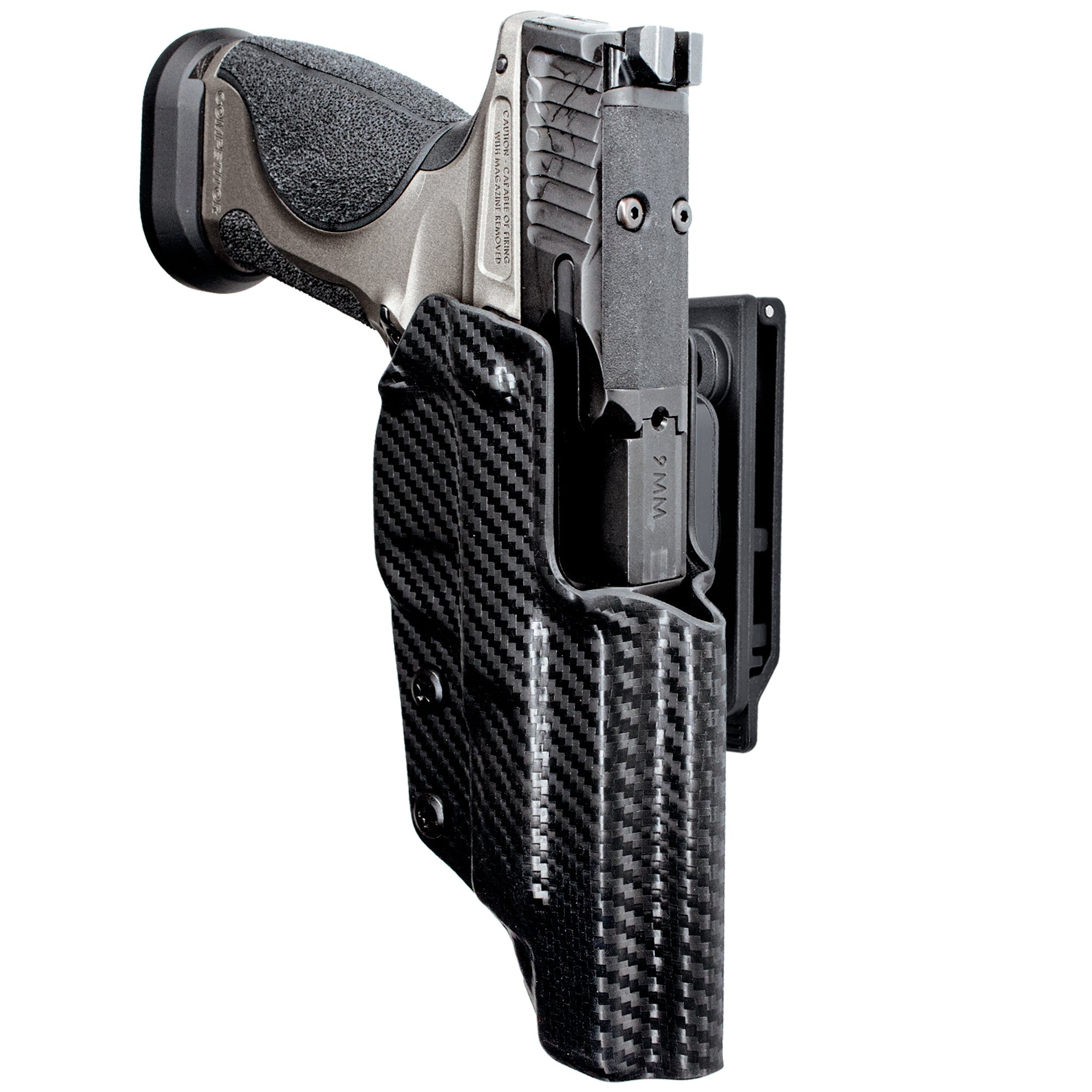 OWB Quick Release IDPA Holster in Carbon Fiber