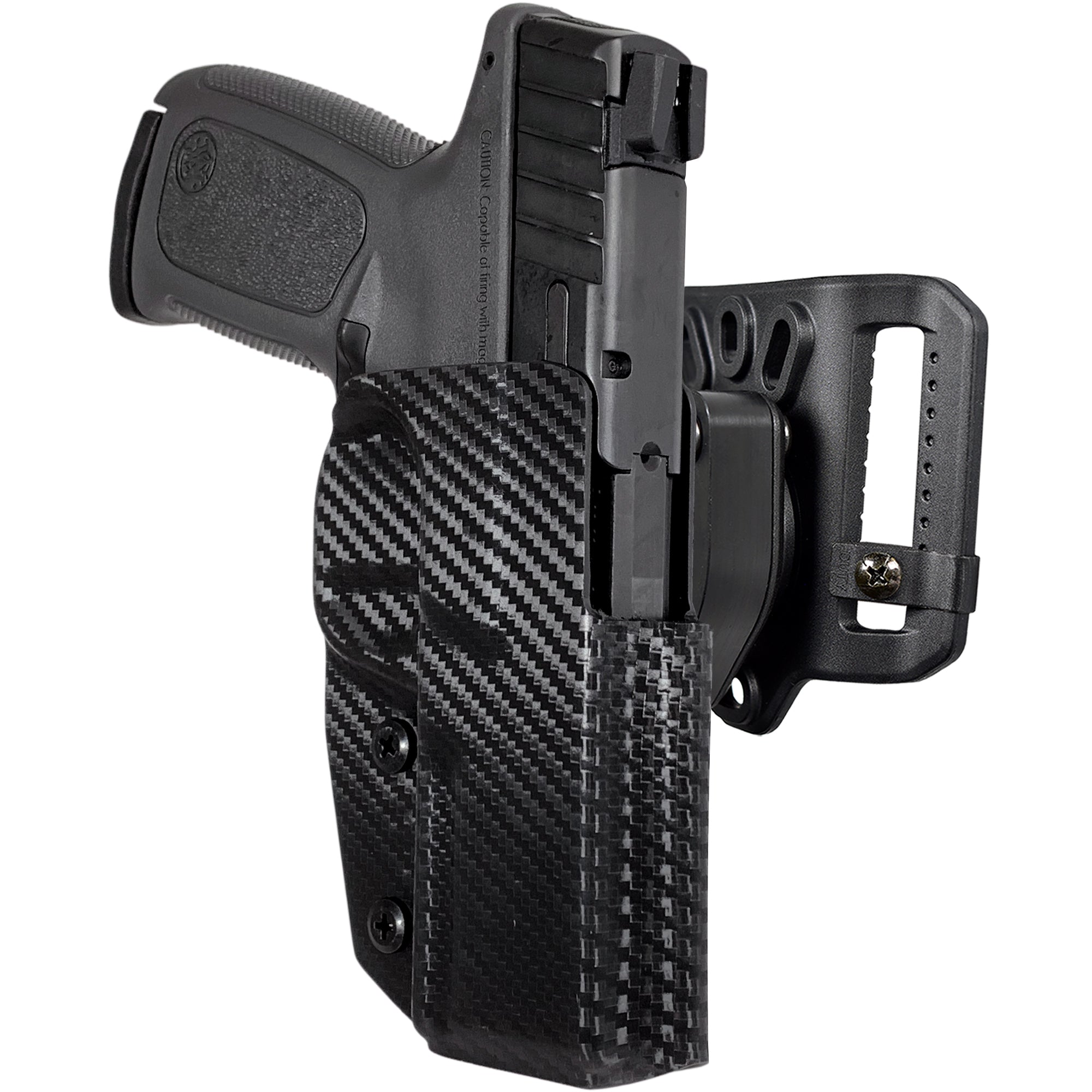 Quick Release Belt Loop Holster in Carbon Fiber