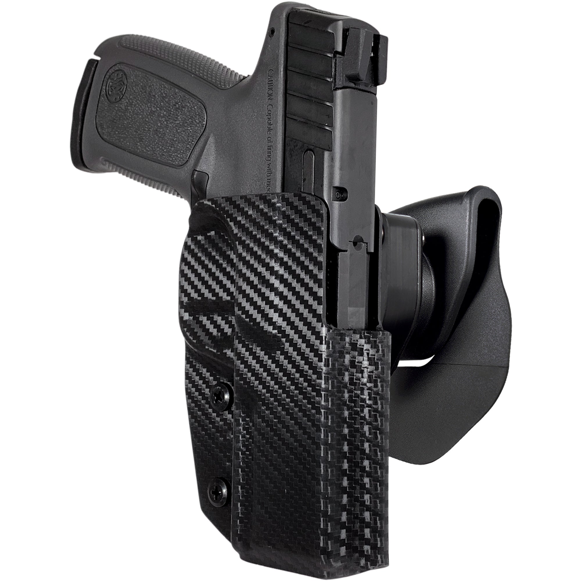 OWB Quick Release Paddle Holster in Carbon Fiber
