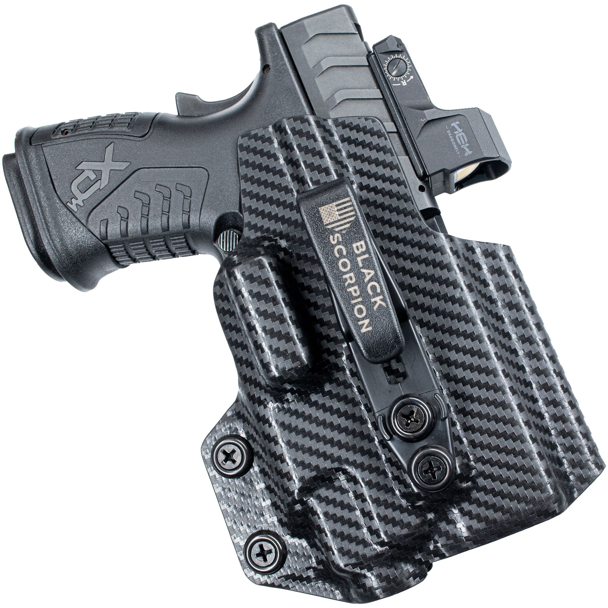 Springfield Armory XD-M Elite 3.8'' w/ TLR-7 / TLR-8 IWB Belt Wing Tuckable Holster