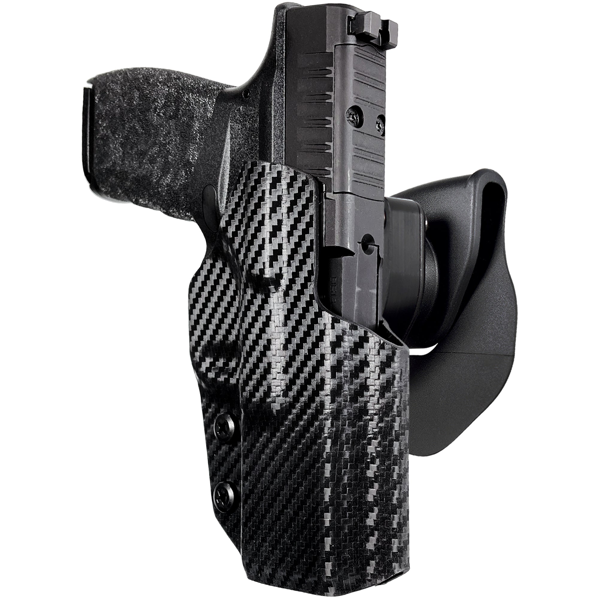 OWB Quick Release Paddle Holster in Carbon Fiber