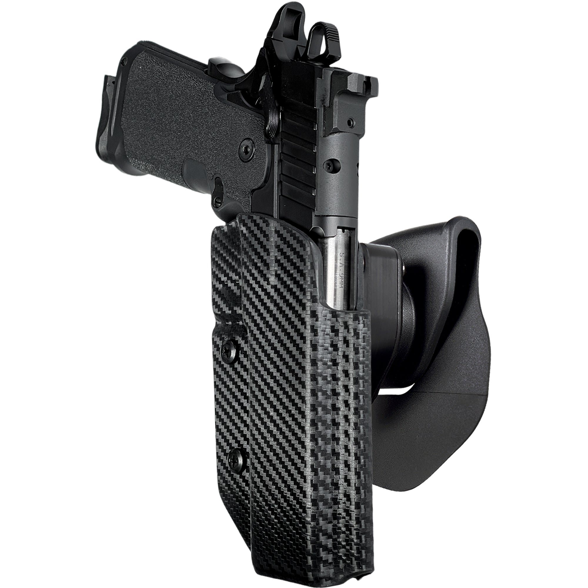 OWB Quick Release Paddle Holster in Carbon Fiber