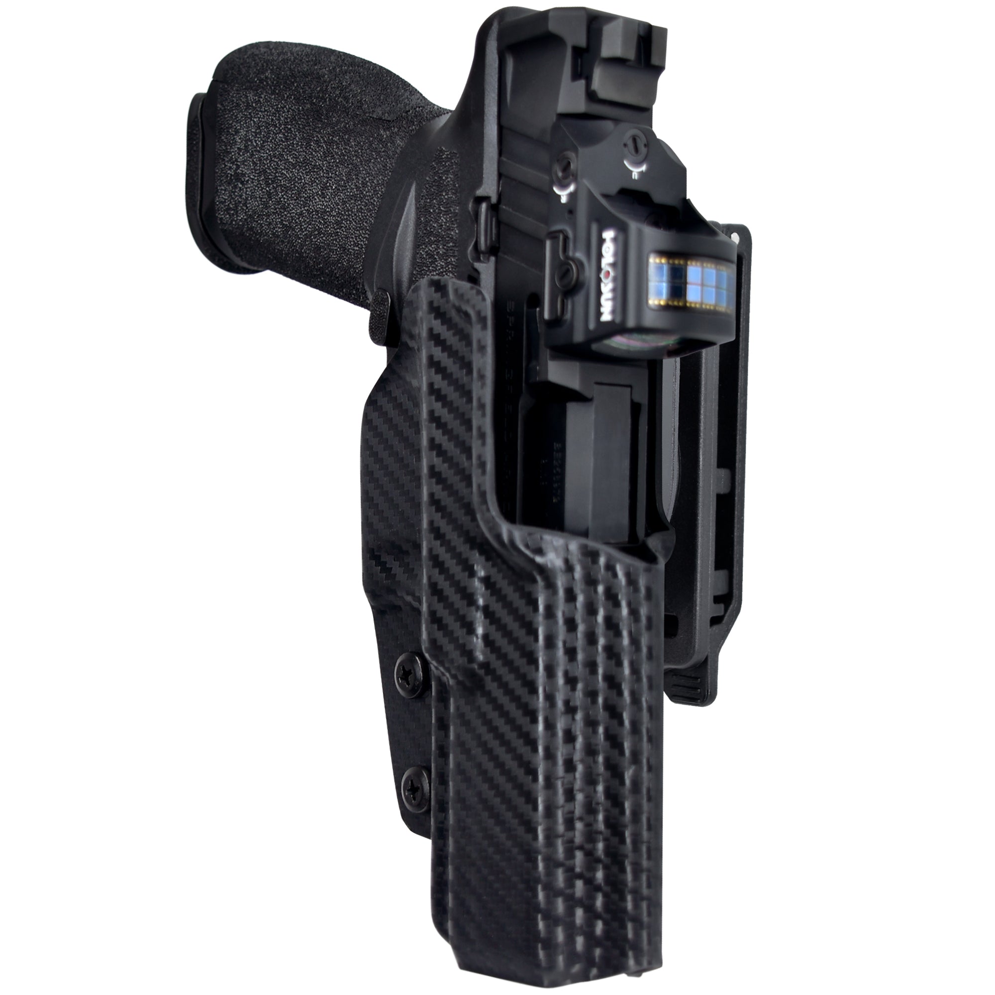 OWB Quick Release IDPA Holster in Carbon Fiber