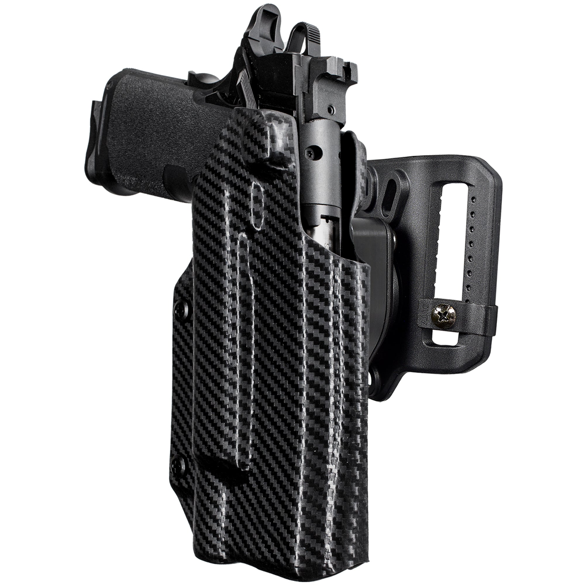 Quick Release Belt Loop Holster in Carbon Fiber