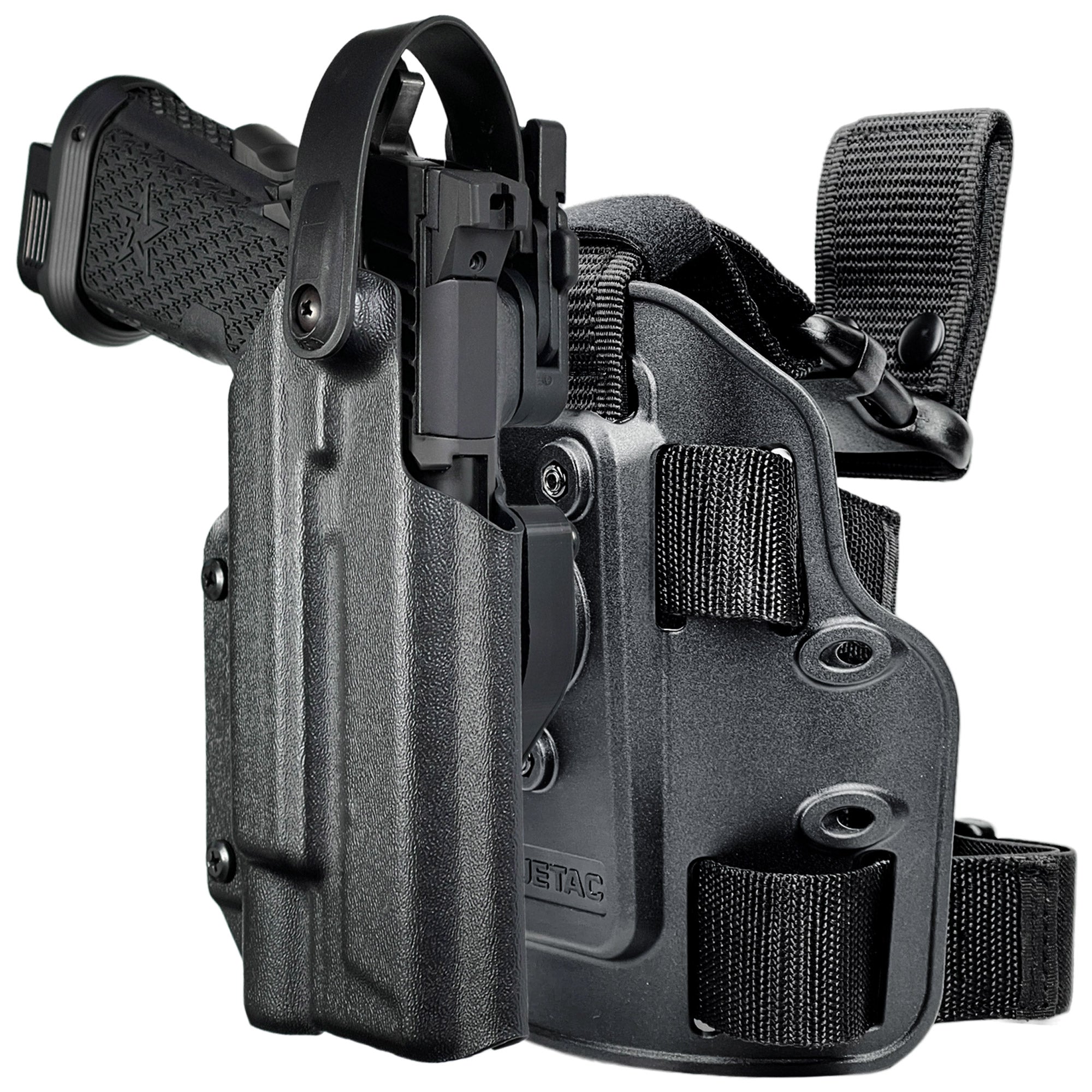 Staccato XC w/ X300 Level II Quick Release Duty Drop Leg Holster