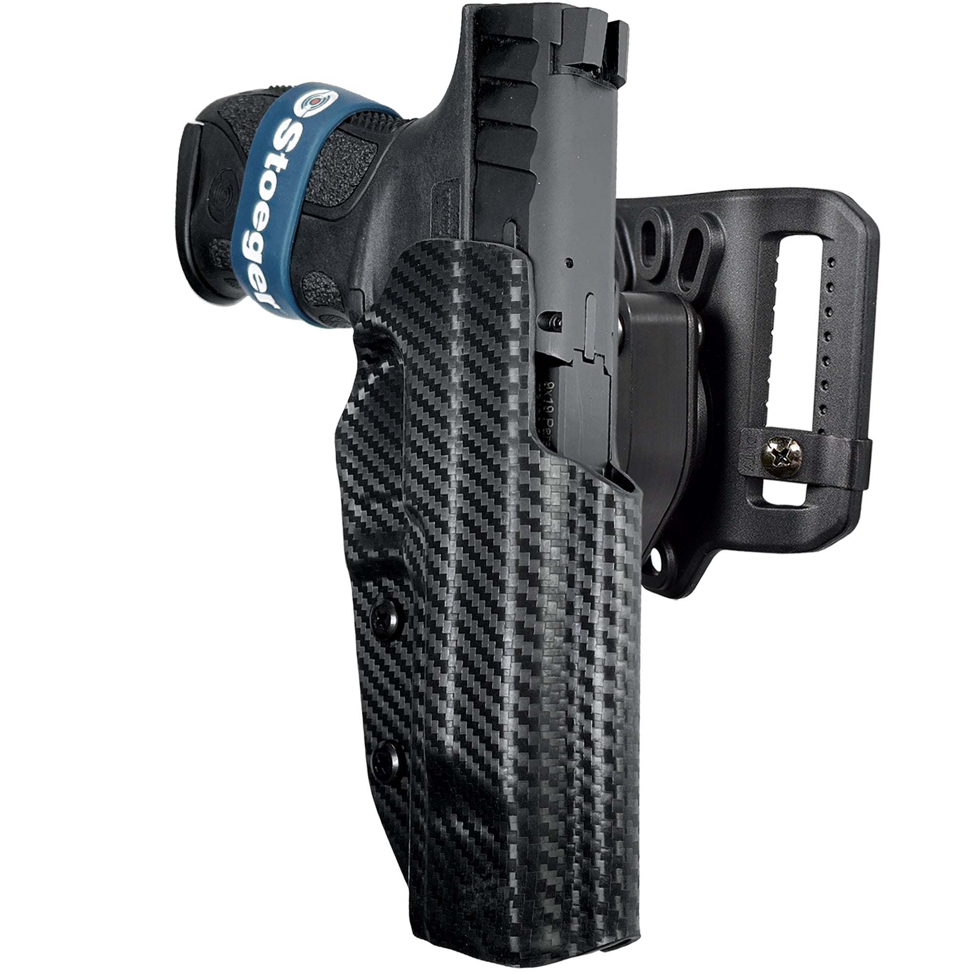 Quick Release Belt Loop Holster in Carbon Fiber