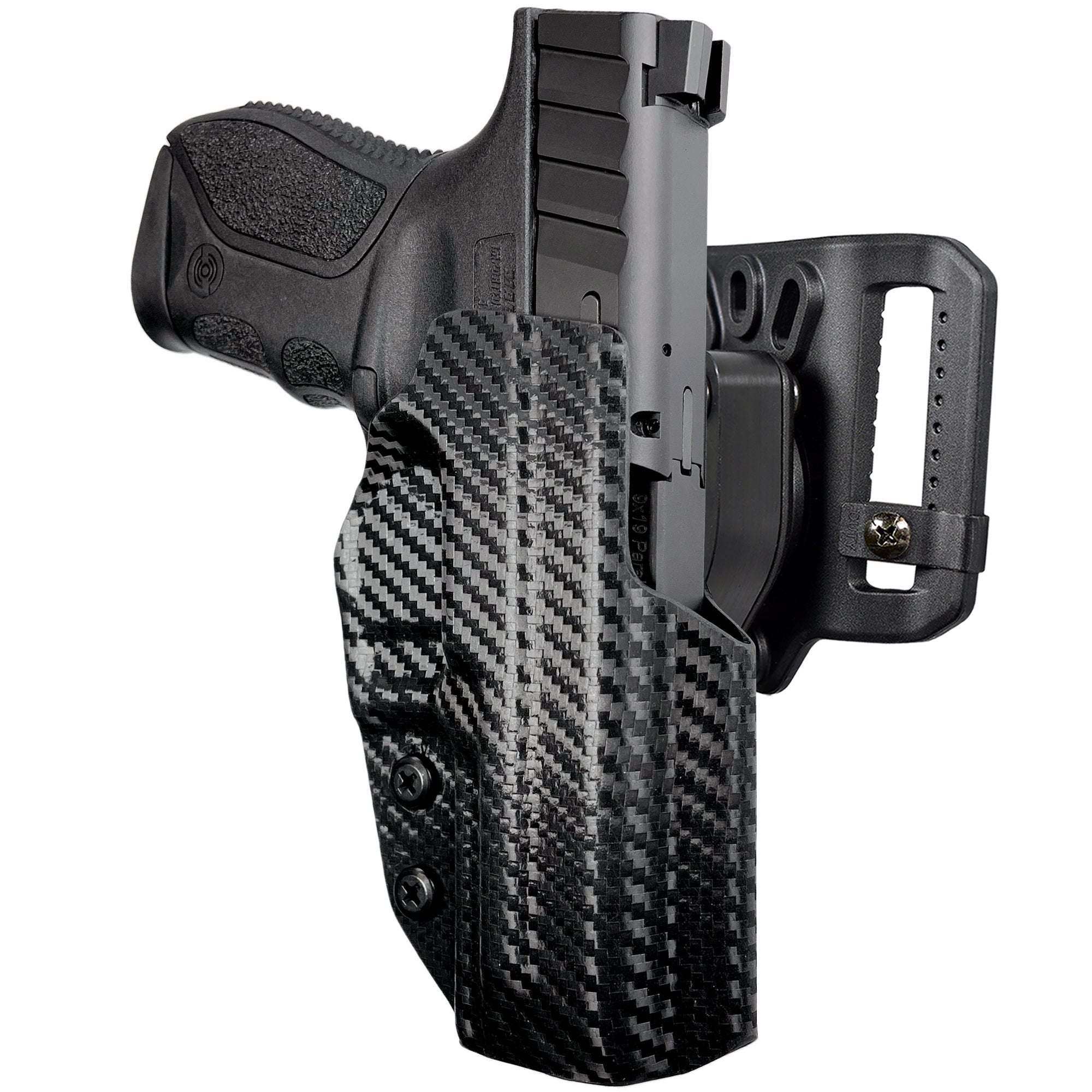 Quick Release Belt Loop Holster in Carbon Fiber
