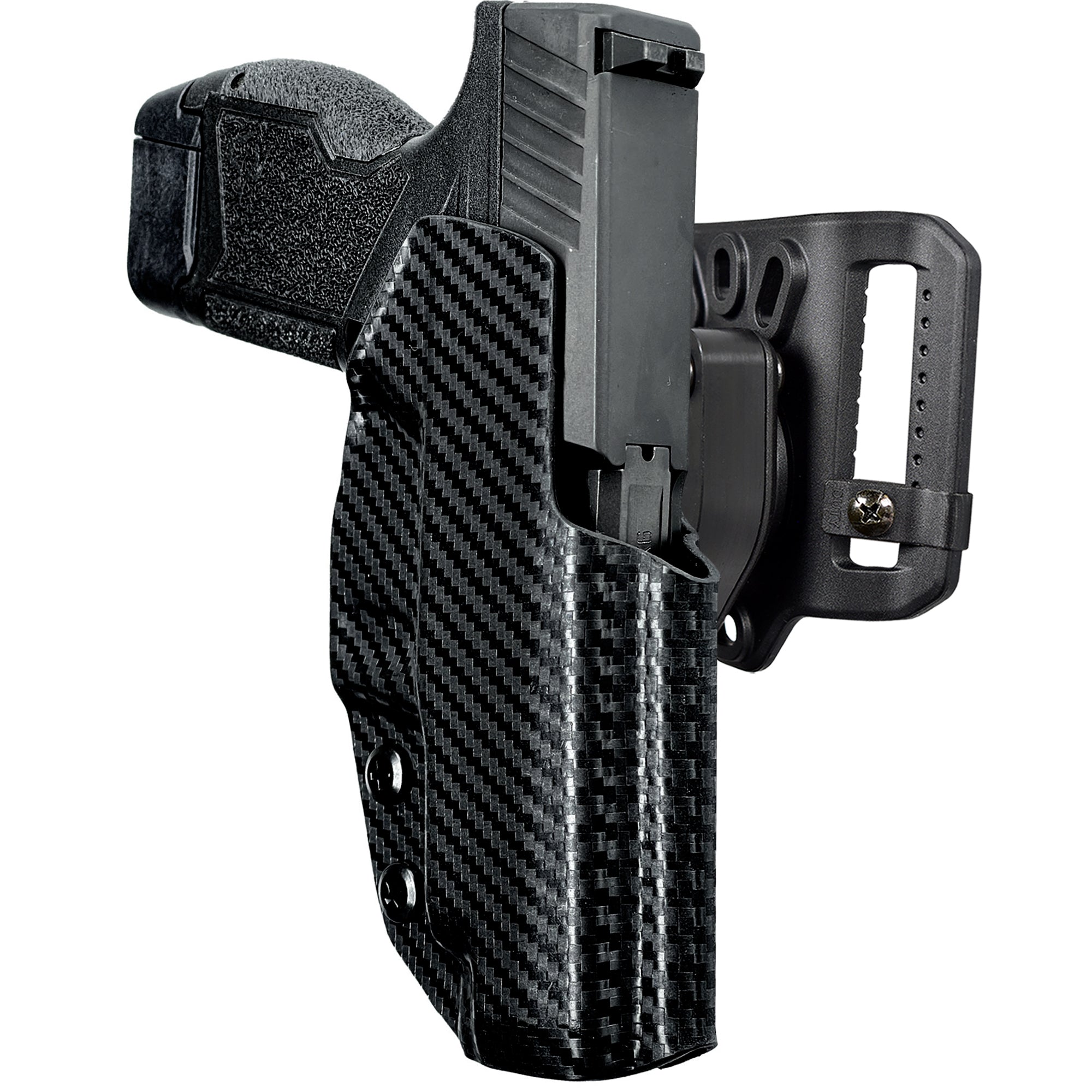 Quick Release Belt Loop Holster in Carbon Fiber