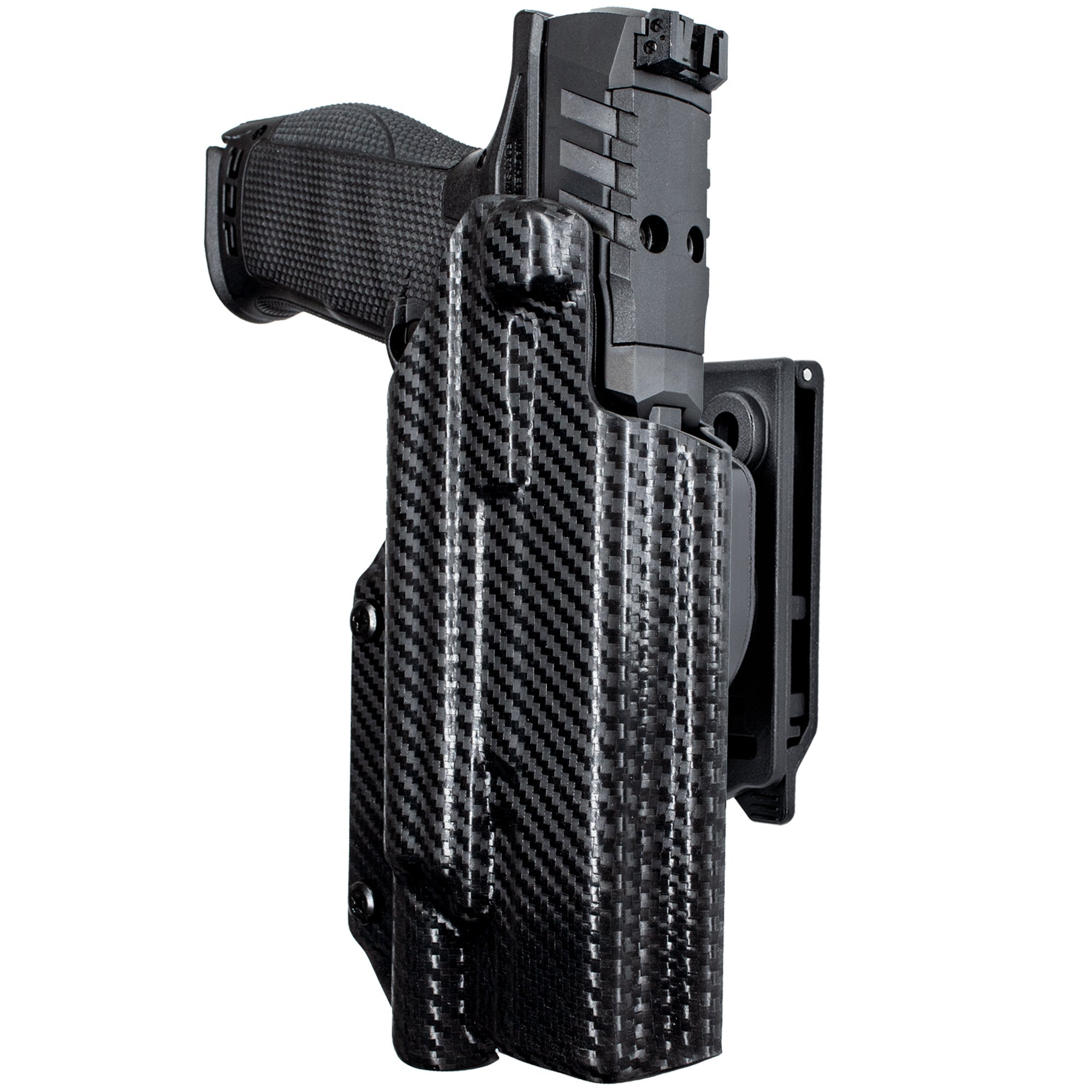 OWB Quick Release IDPA Holster in Carbon Fiber