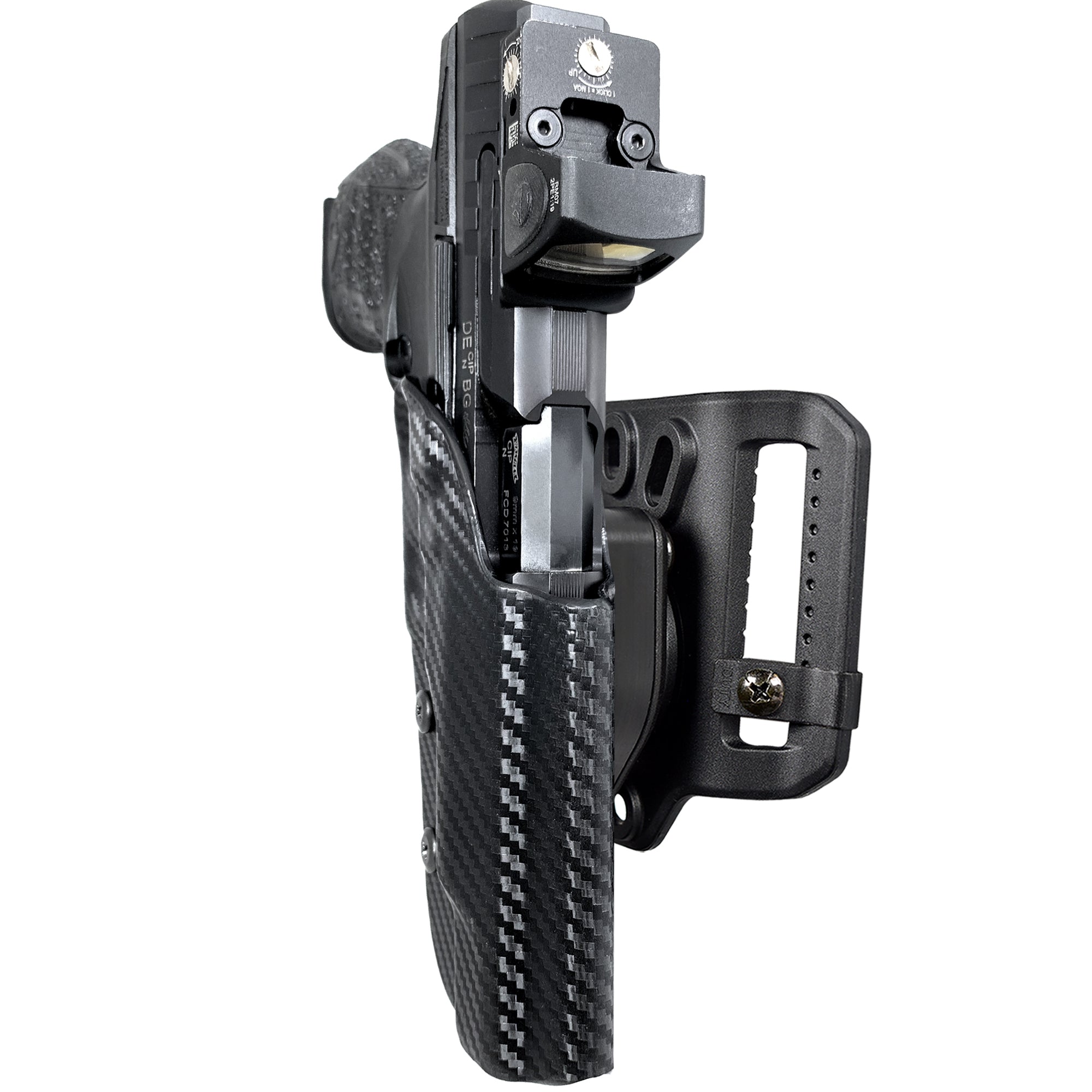 Quick Release Belt Loop Holster in Carbon Fiber