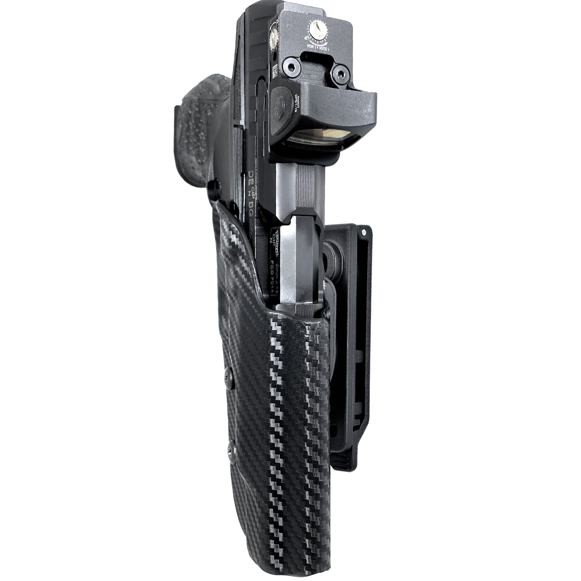 OWB Quick Release IDPA Holster in Carbon Fiber