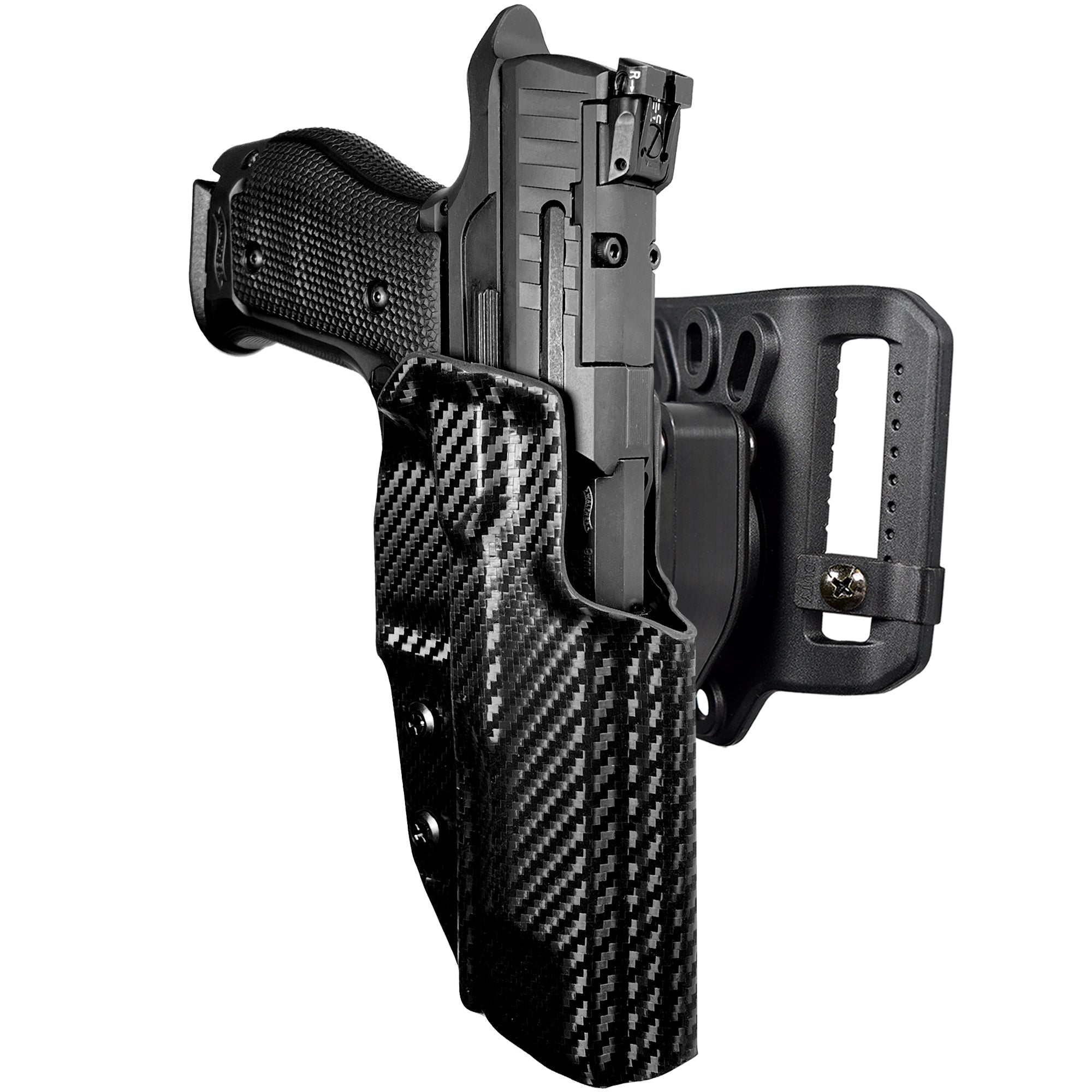 Quick Release Belt Loop Holster in Carbon Fiber
