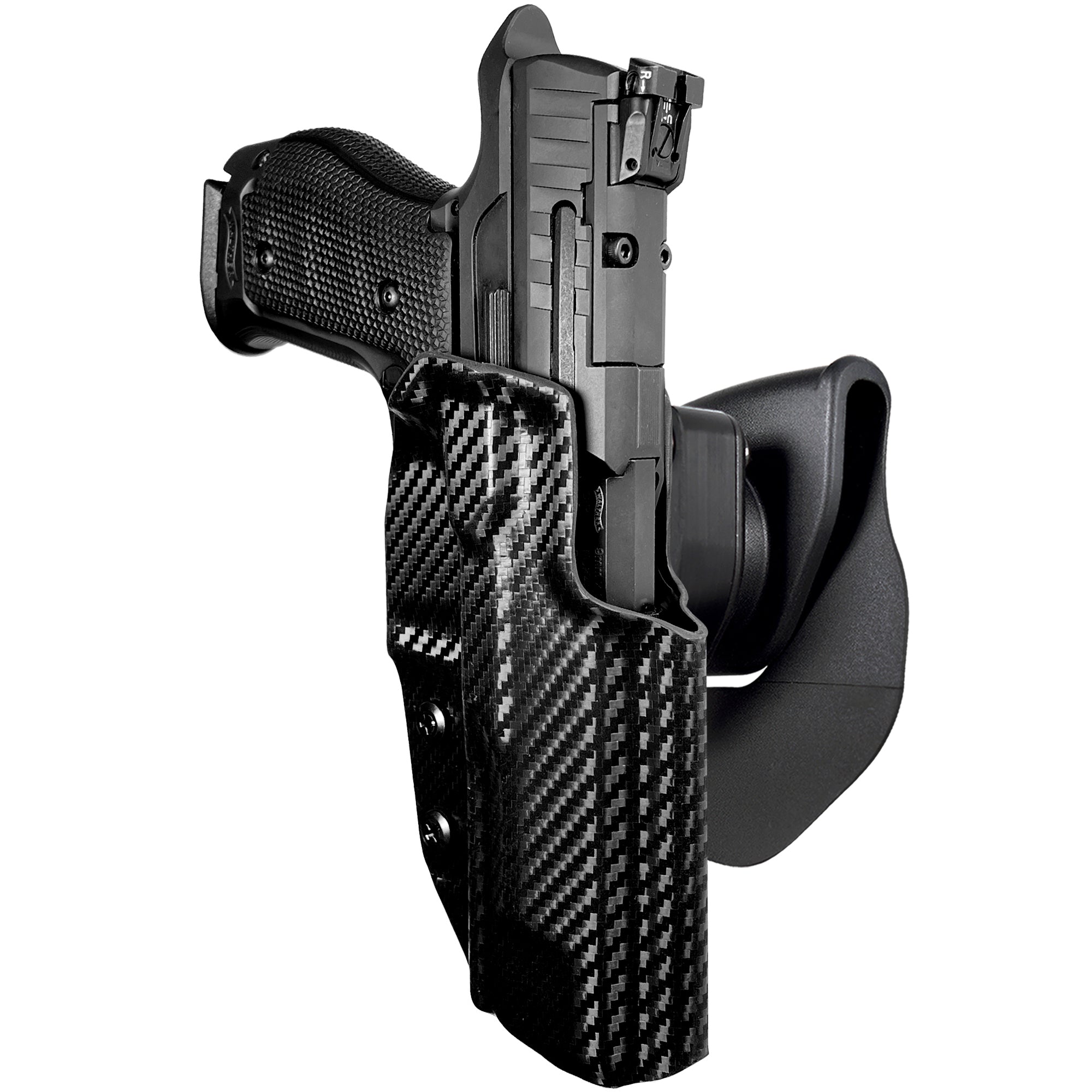 OWB Quick Release Paddle Holster in Carbon Fiber
