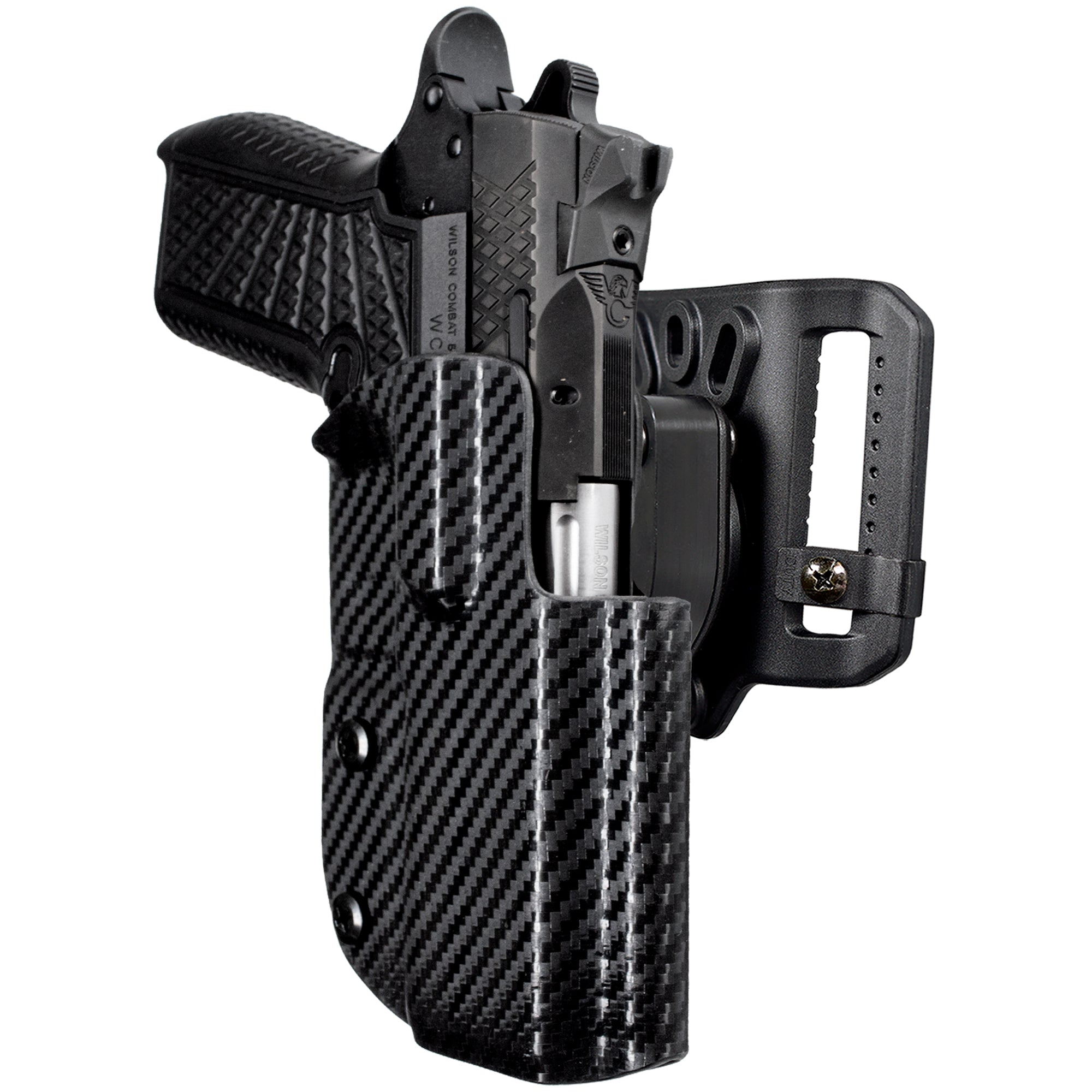 Quick Release Belt Loop Holster in Carbon Fiber