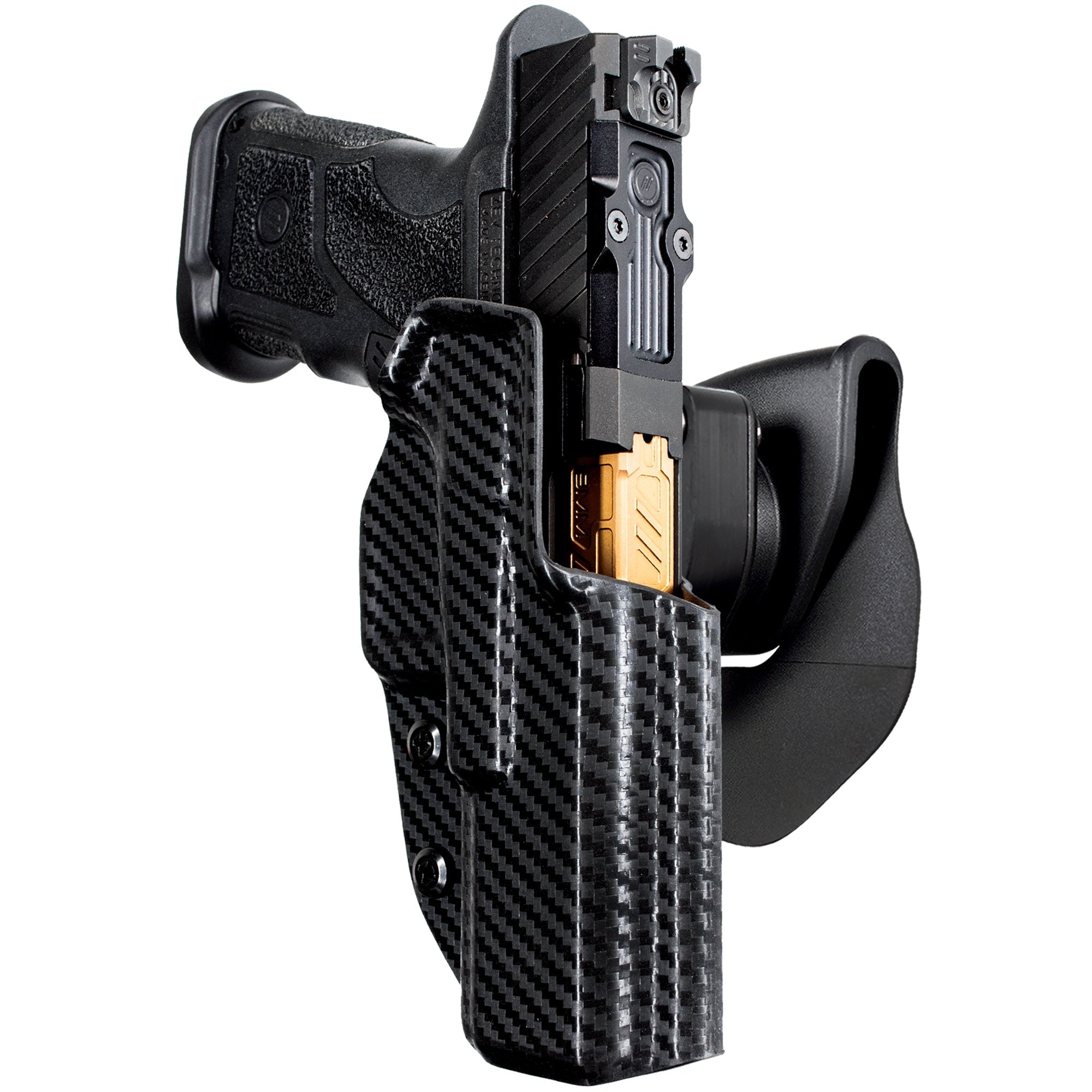 OWB Quick Release Paddle Holster in Carbon Fiber