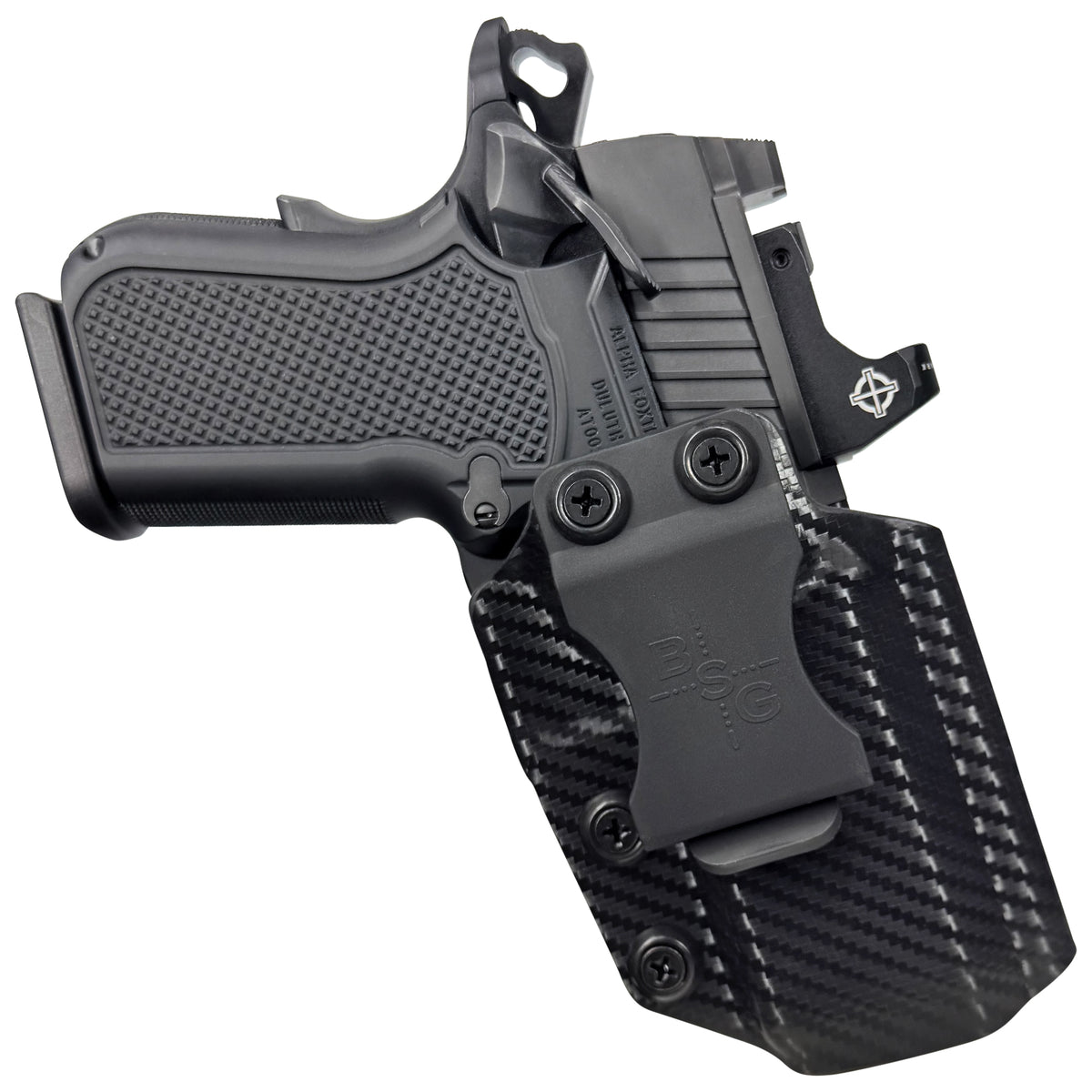 Alpha Foxtrot Attila Inside the Waistband Holster in Carbon Fiber - Front