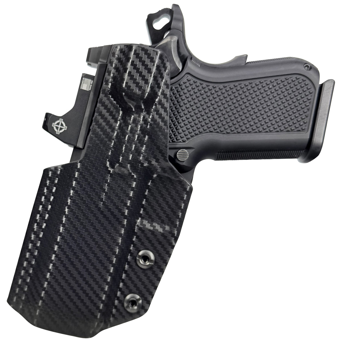 Alpha Foxtrot Attila Inside the Waistband Holster in Carbon Fiber - Rear